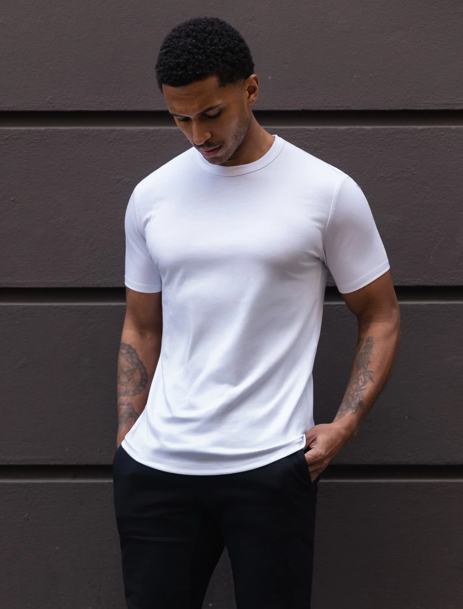 Fundamental Slim Fit T-Shirt - White - Image 2