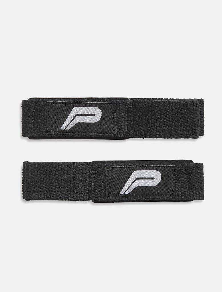 Gel Padded Lifting Straps - Black.White - Image 4