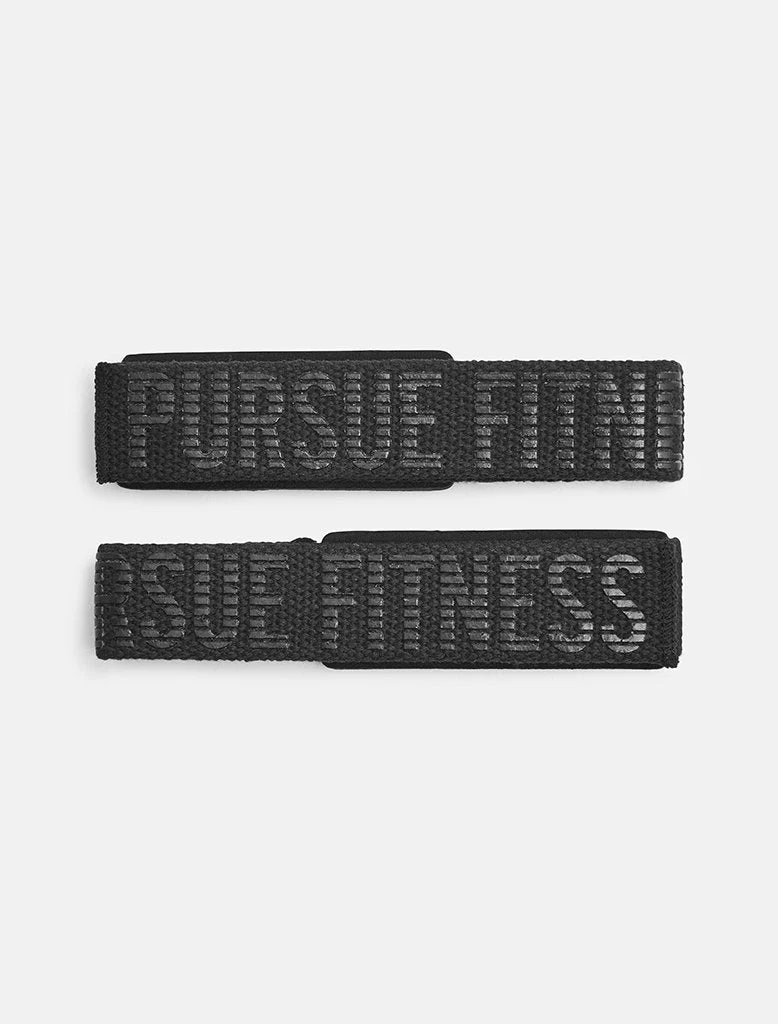 Gel Padded Lifting Straps - Blackout - Image 4