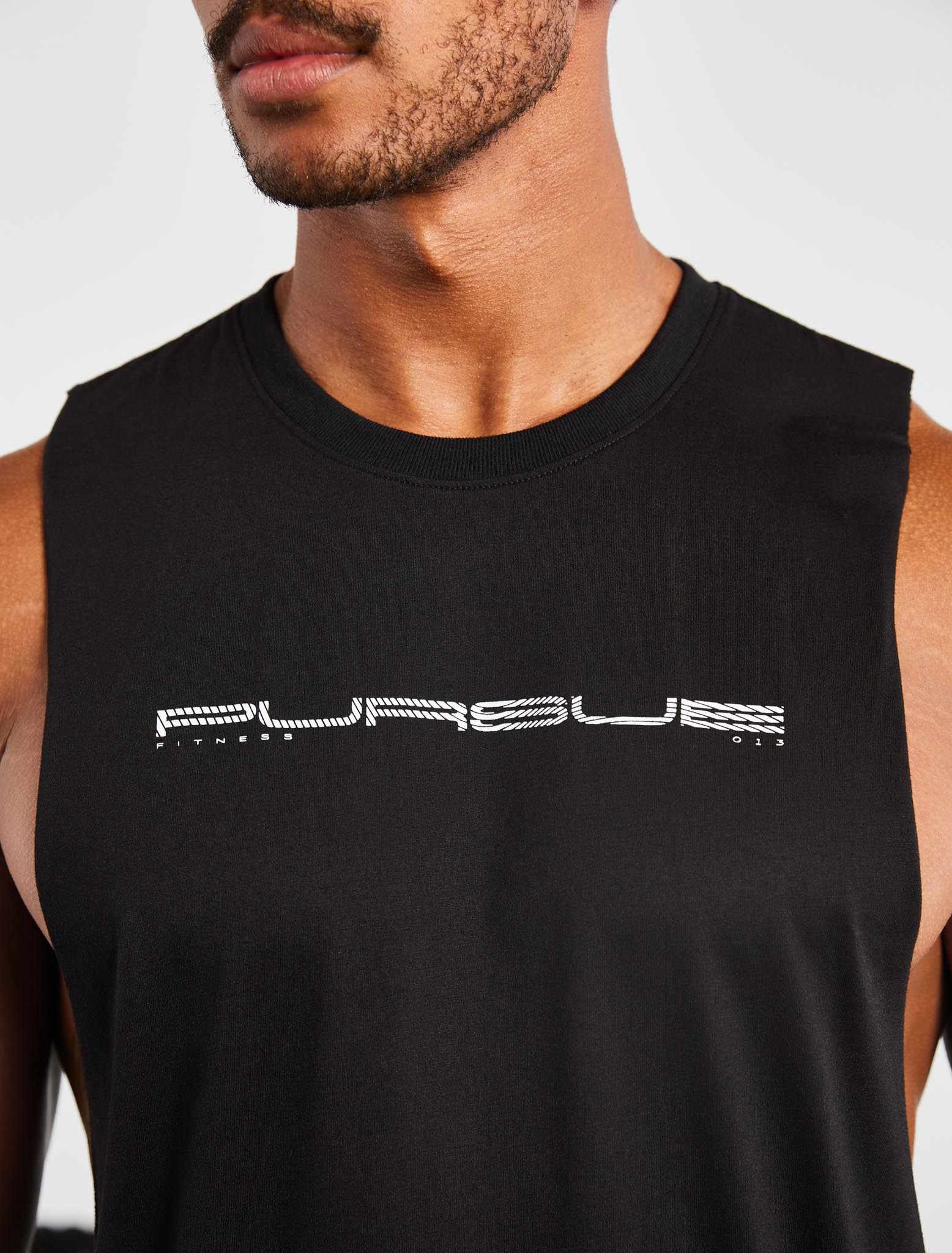 Graphic Drop Arm Tank - Black - Image 5