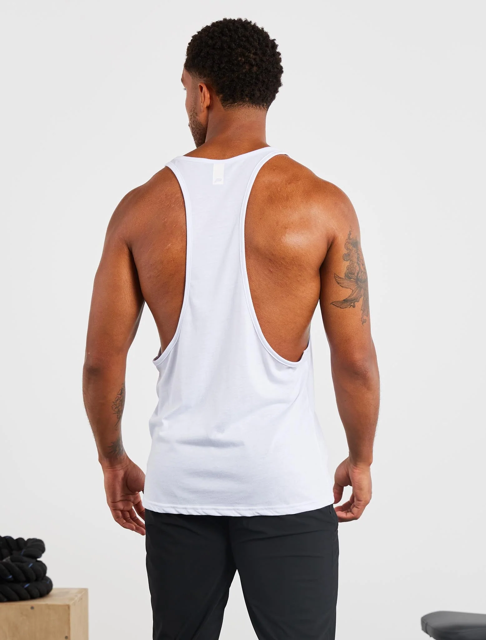 Graphic Stringer Vest - White - Image 2