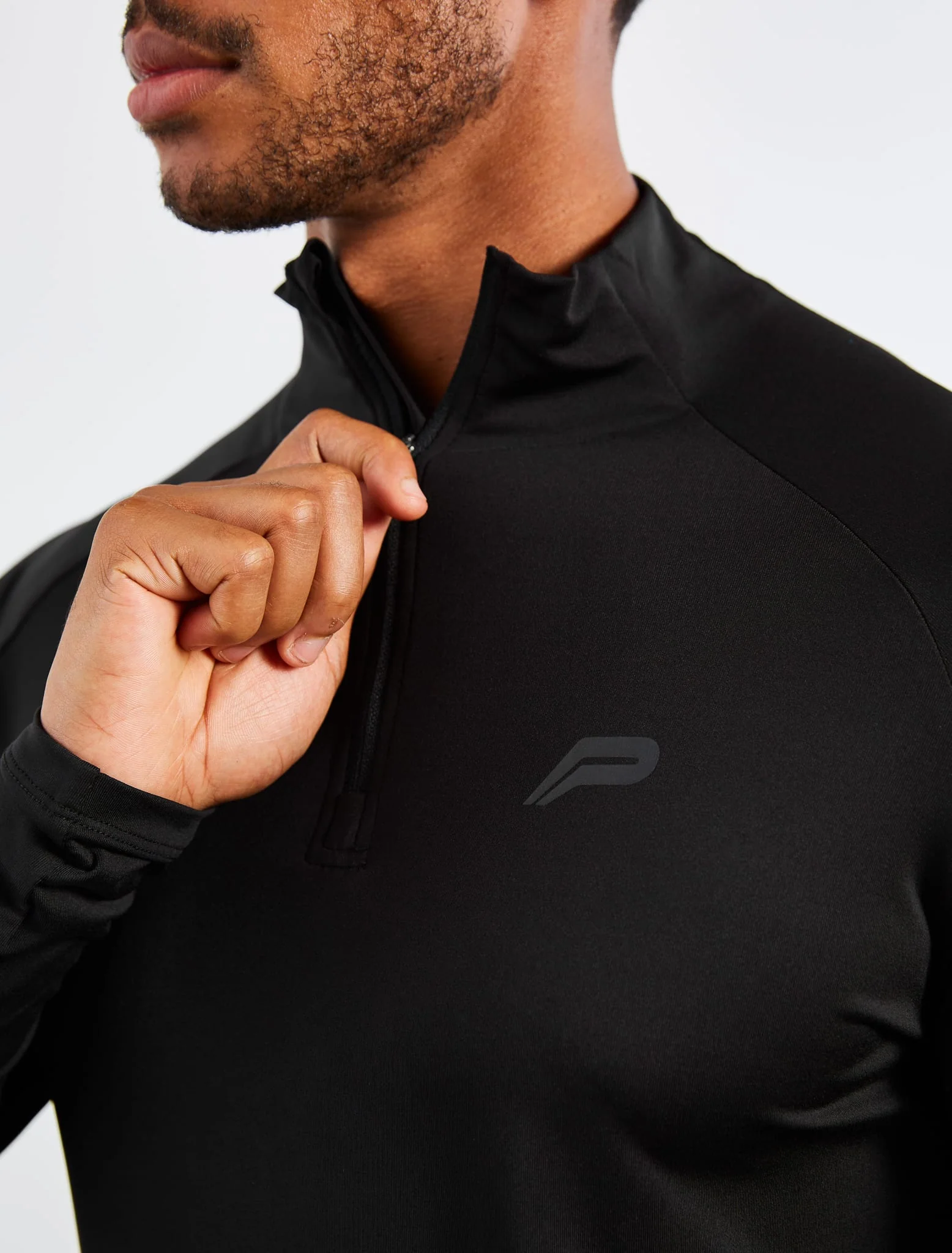 Hybrid Everyday 1/4 Zip - Black - Image 2