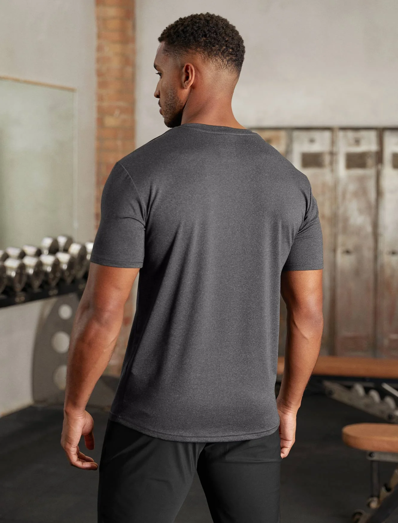 Hybrid Everyday T-Shirt - Black Marl - Image 3