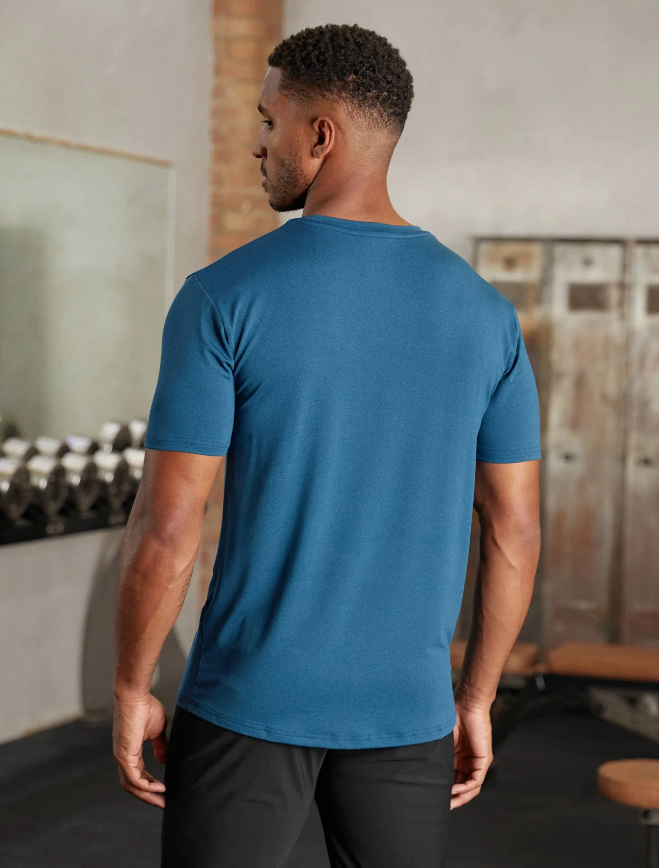 Hybrid Everyday T-Shirt - Blue Marl - Image 3