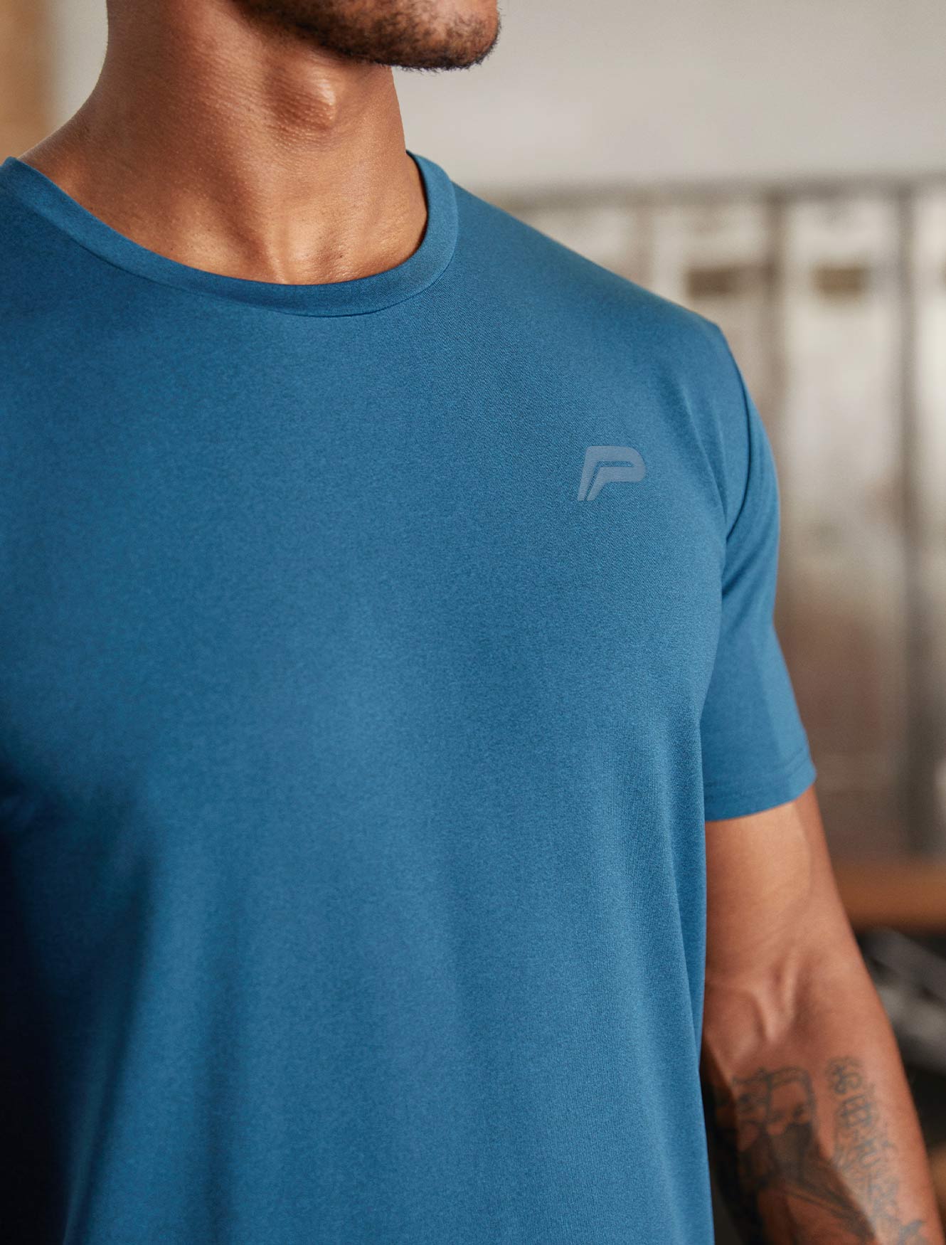 Hybrid Everyday T-Shirt - Blue Marl - Image 6