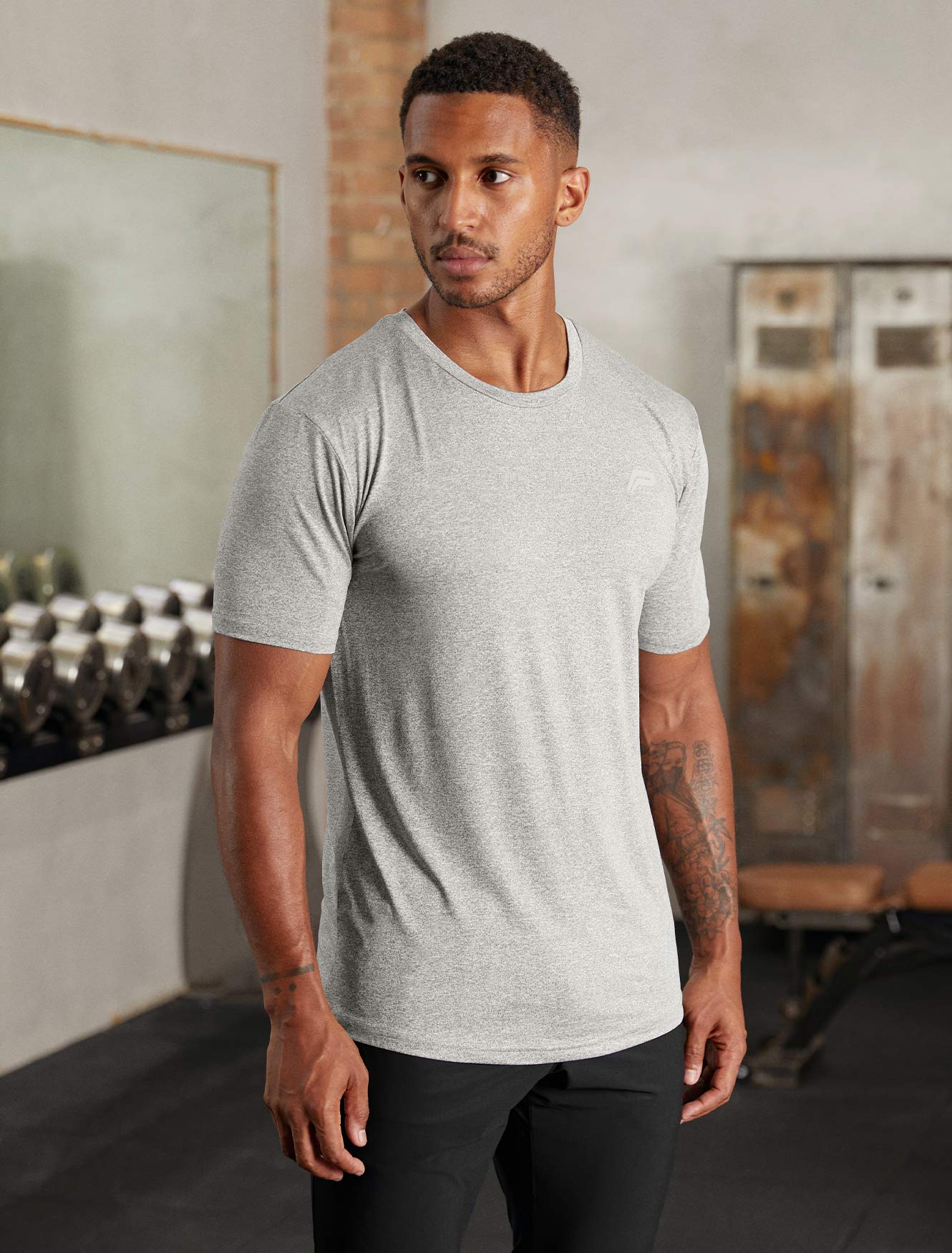 Hybrid Everyday T-Shirt - Grey Marl - Image 3