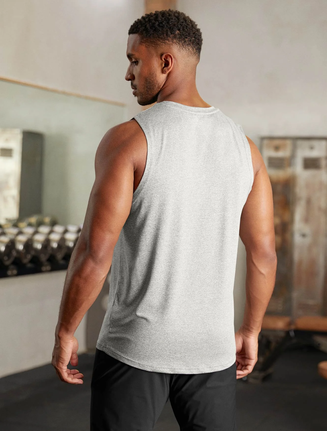 Hybrid Everyday Tank - Grey Marl - Image 3