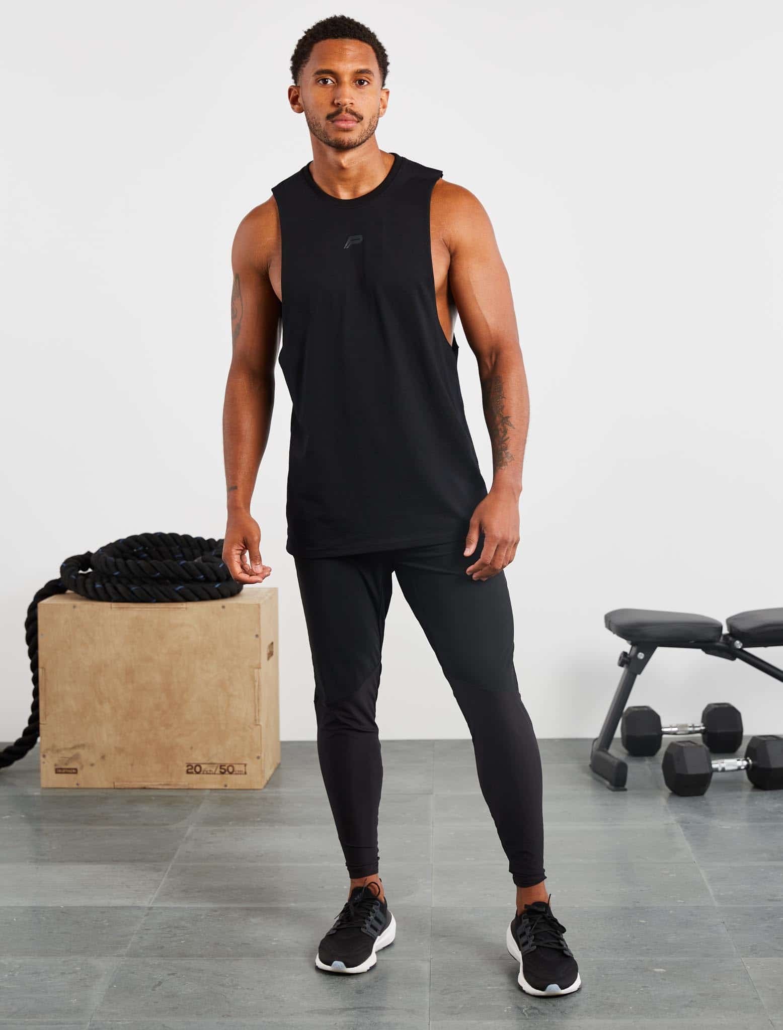 Icon Drop Arm Tank - Black - Image 4