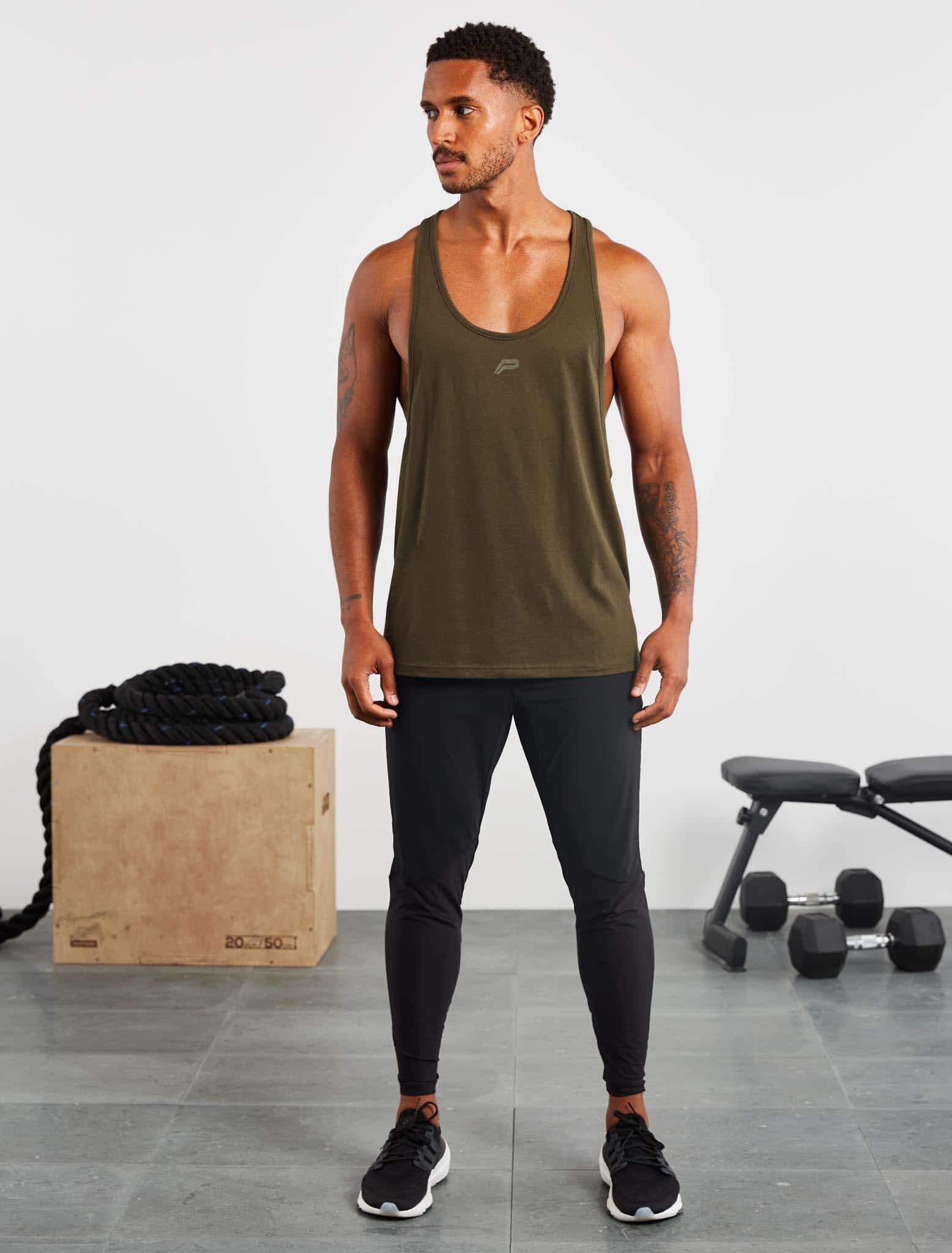 Icon Stringer Vest - Olive - Image 5