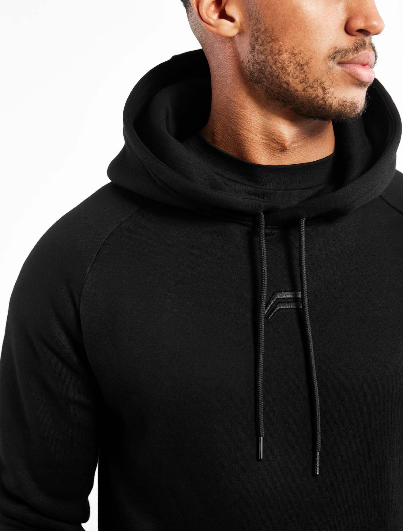 Icon Tapered Hoodie - Black - Image 3