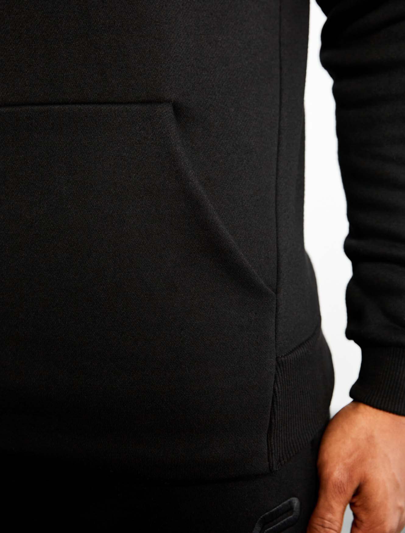 Icon Tapered Hoodie - Black - Image 5