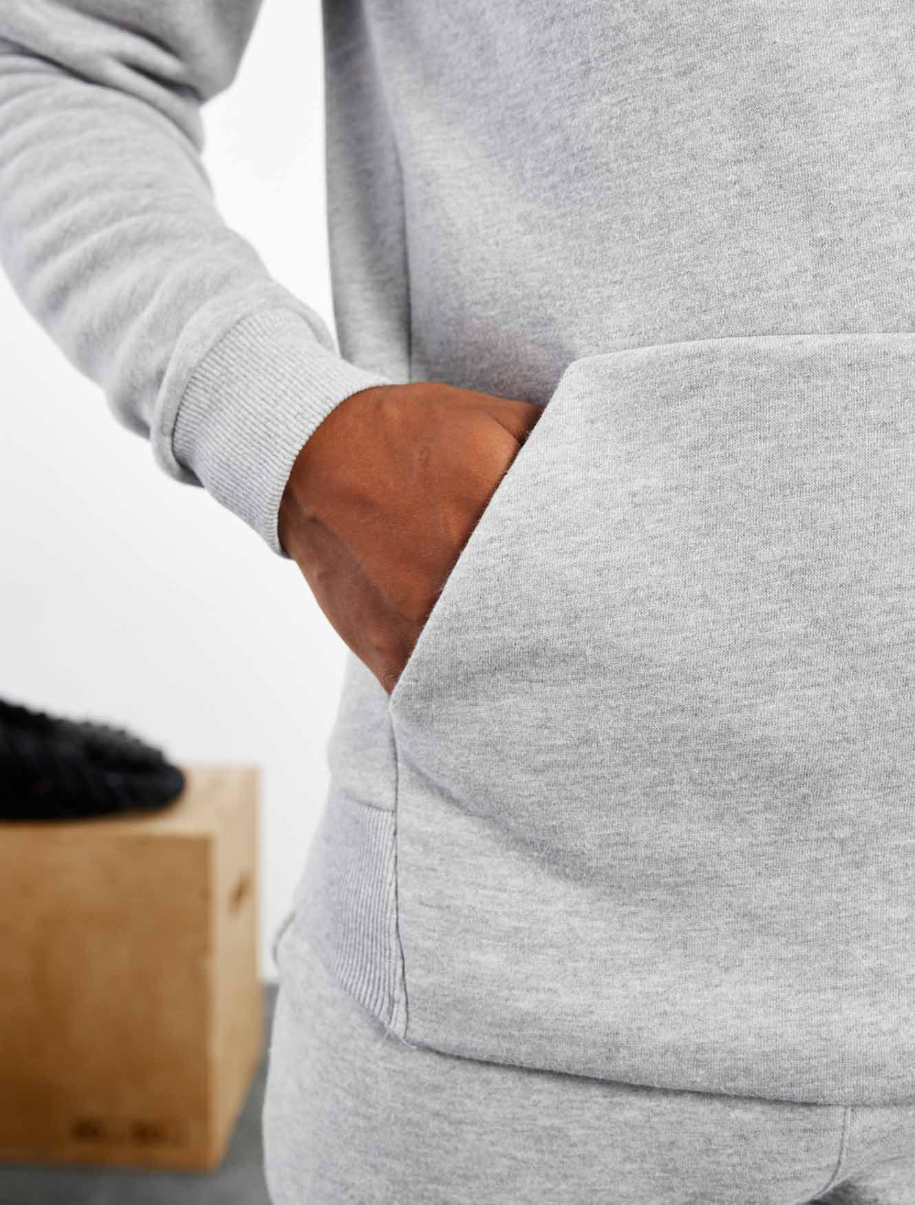 Icon Tapered Hoodie - Heather Grey - Image 4
