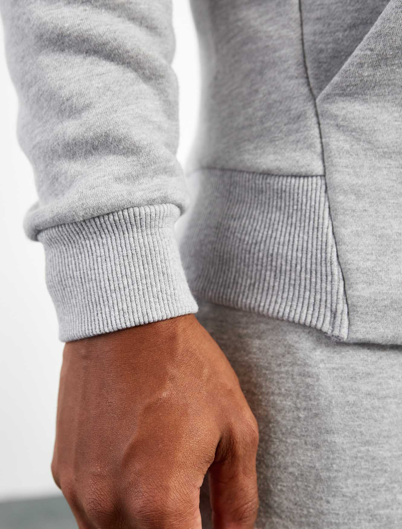 Icon Tapered Hoodie - Heather Grey - Image 6