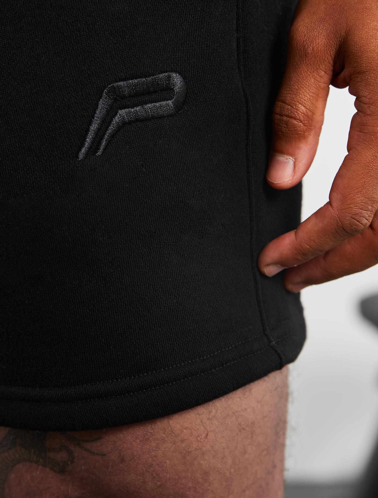 Icon Tapered Shorts - Black - Image 5
