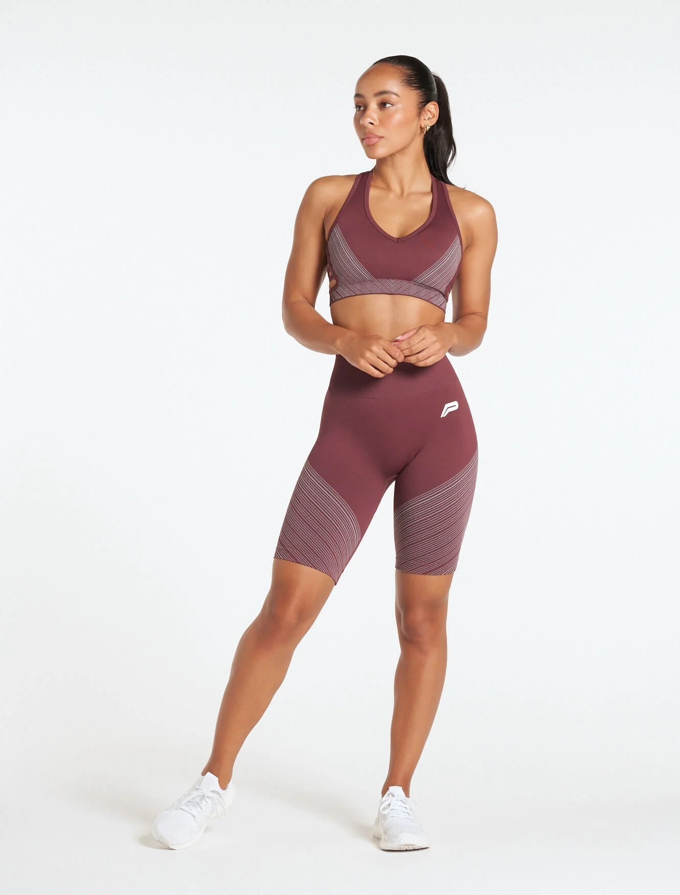 Impulse Seamless Shorts - Claret - Image 5