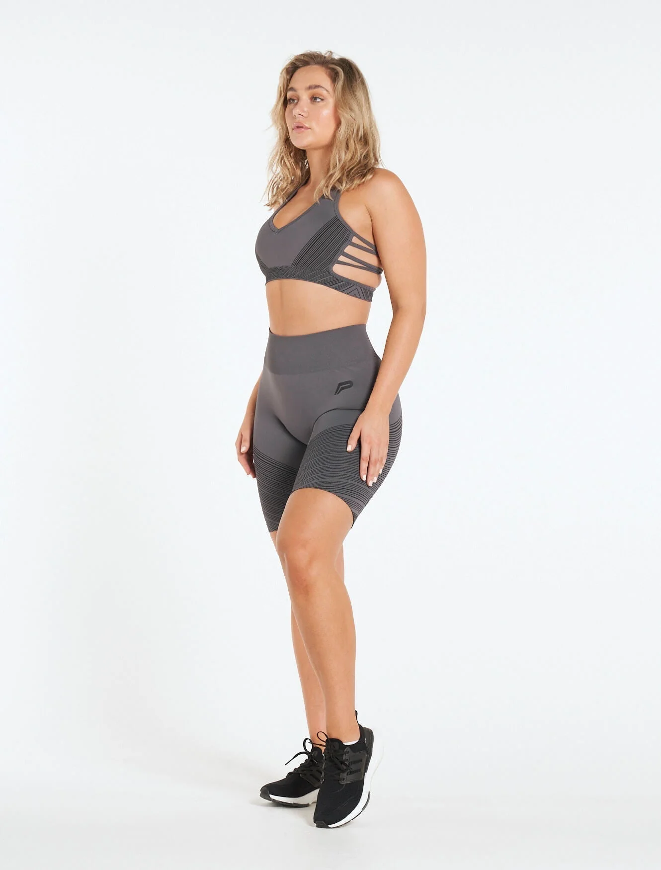Impulse Seamless Shorts - Slate Grey - Image 4