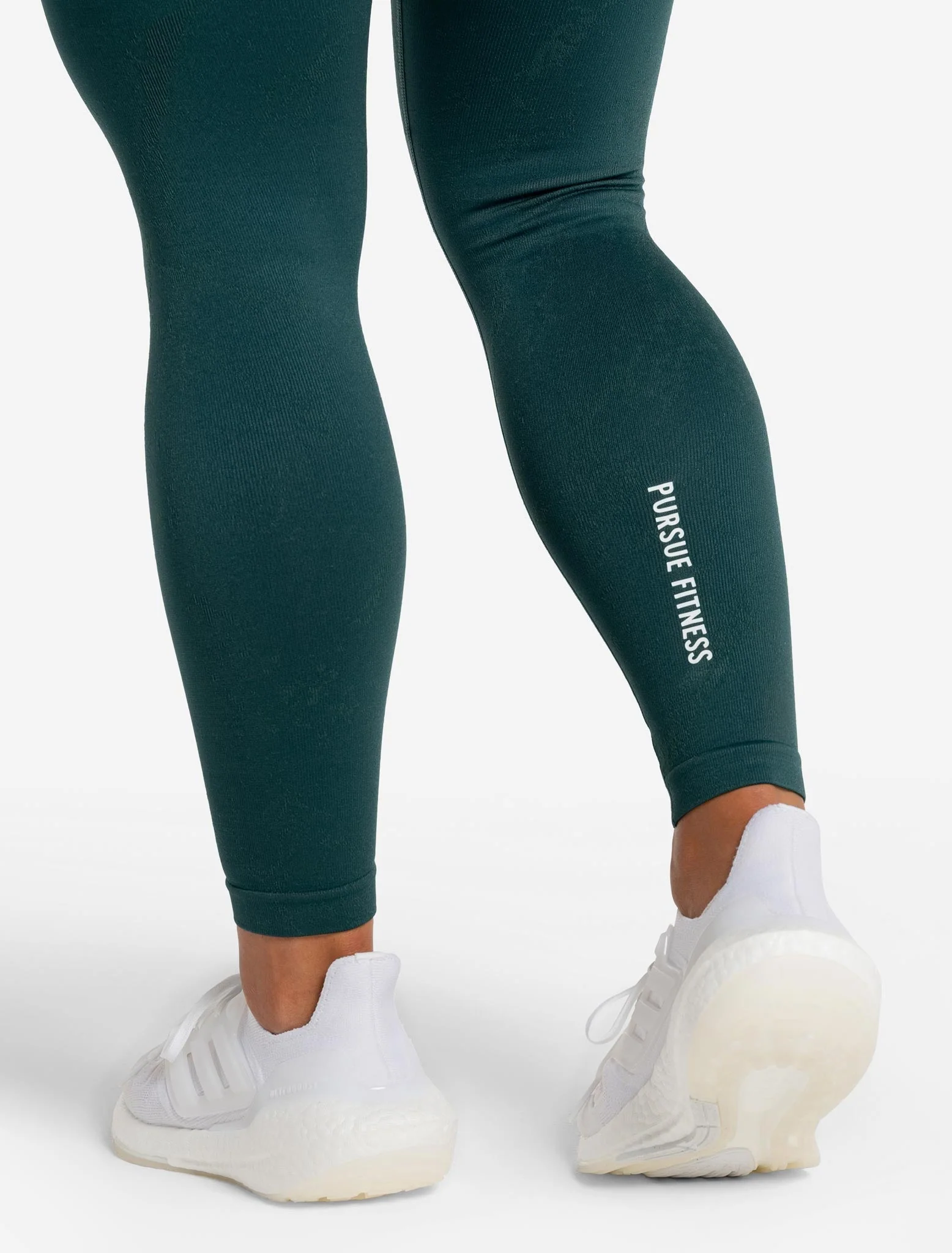 Marble Seamless Leggings - Dark Emerald Green - Image 5