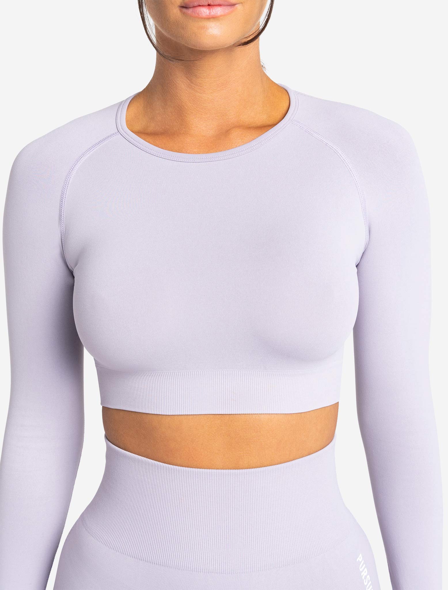 Move Seamless Long Sleeve Crop Top - Lilac - Image 3