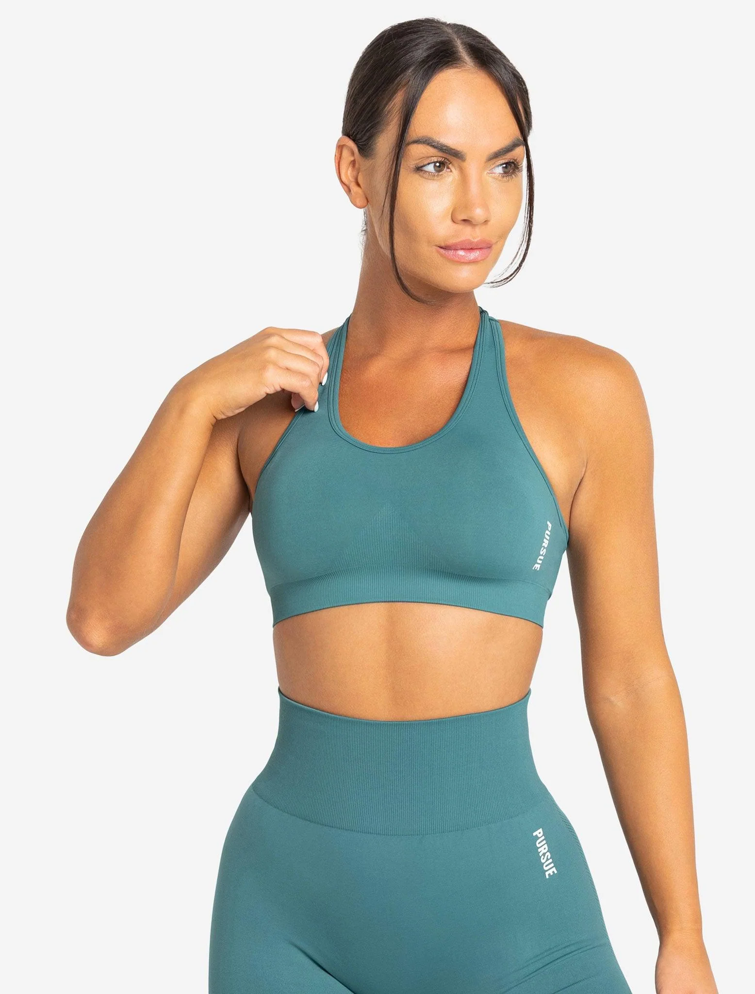 Move Seamless Sports Bra - Teal - Image 3