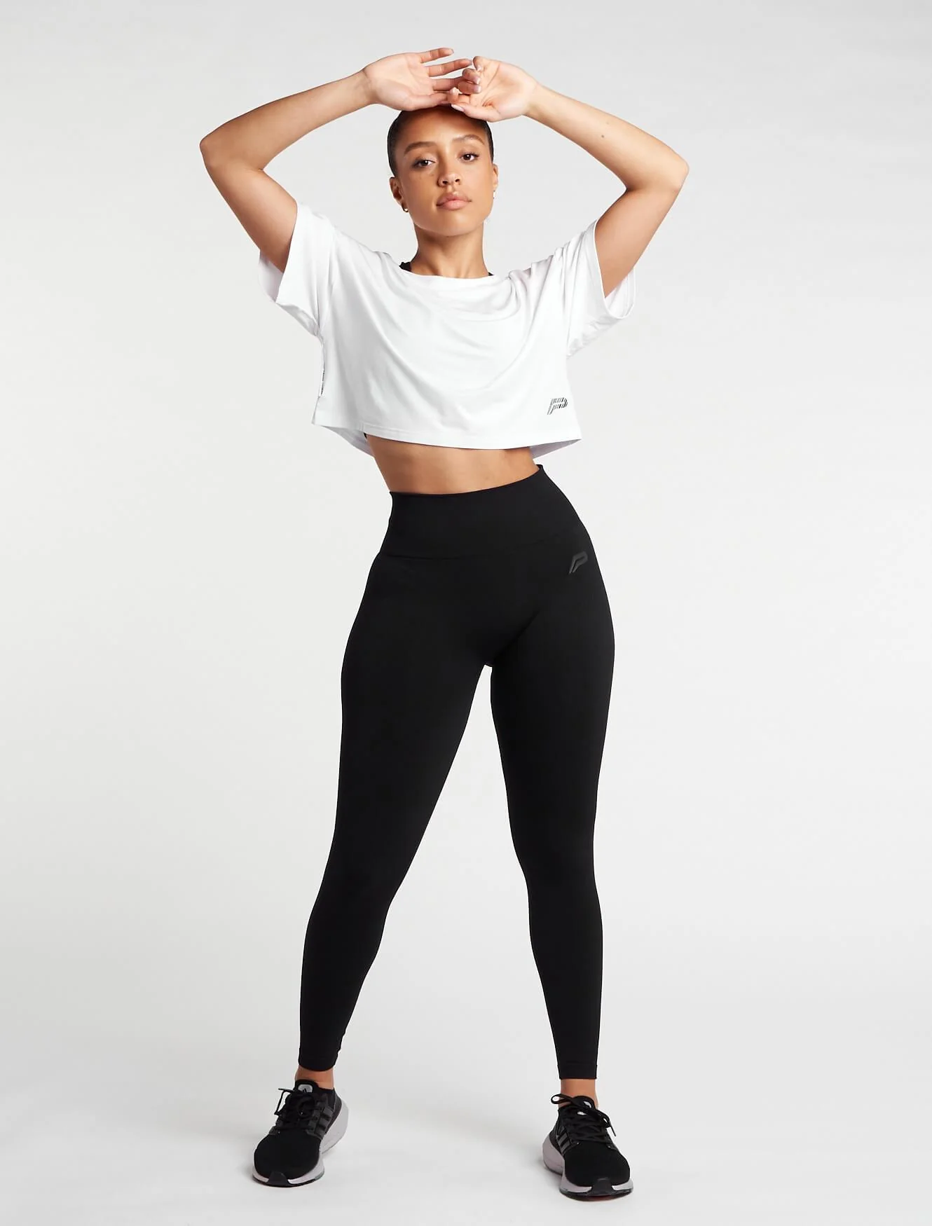 Oversized Crop T-Shirt - White - Image 8