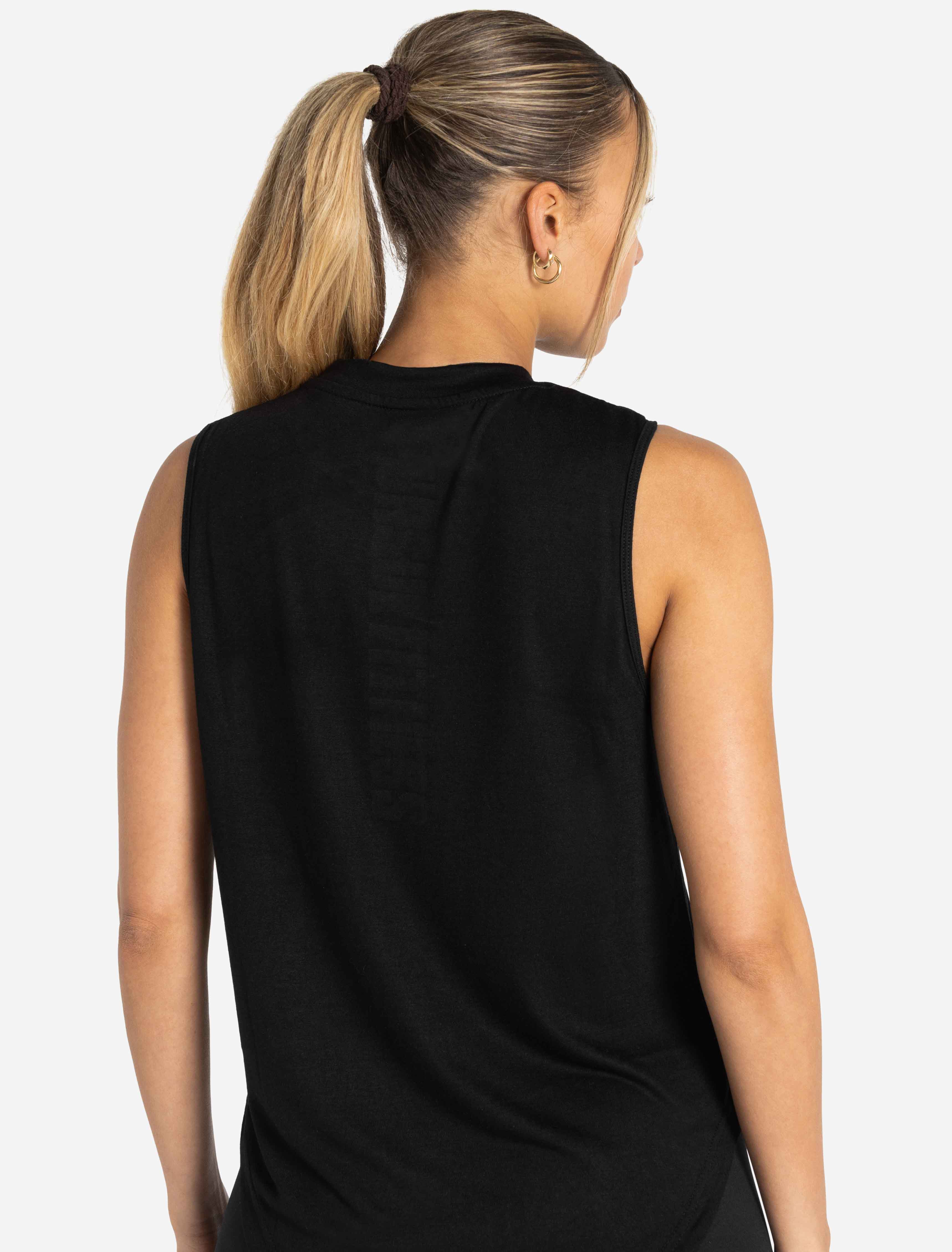 Oversized Graphic Tank - Black - Image 4