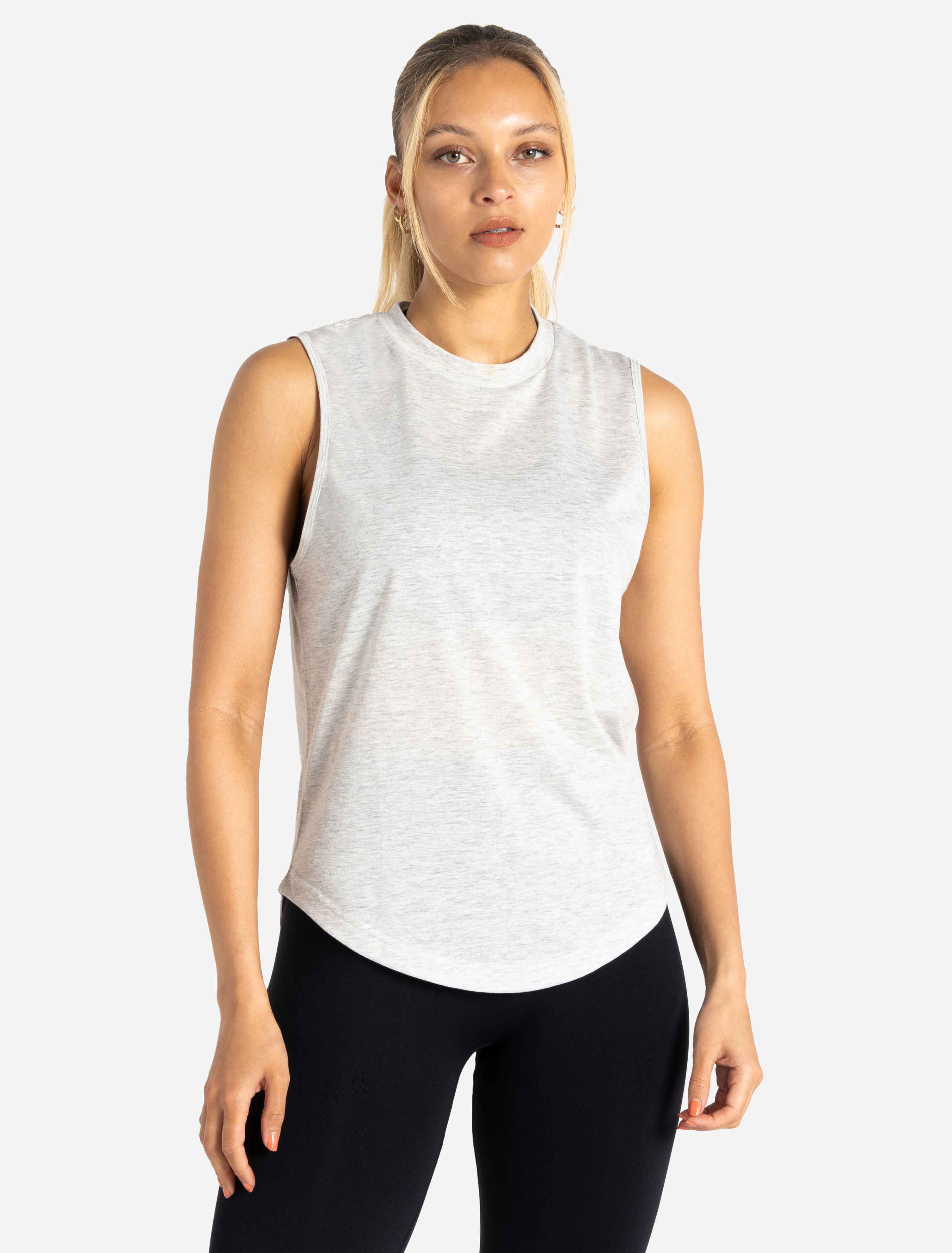 Oversized Graphic Tank - Light Grey - Image 6