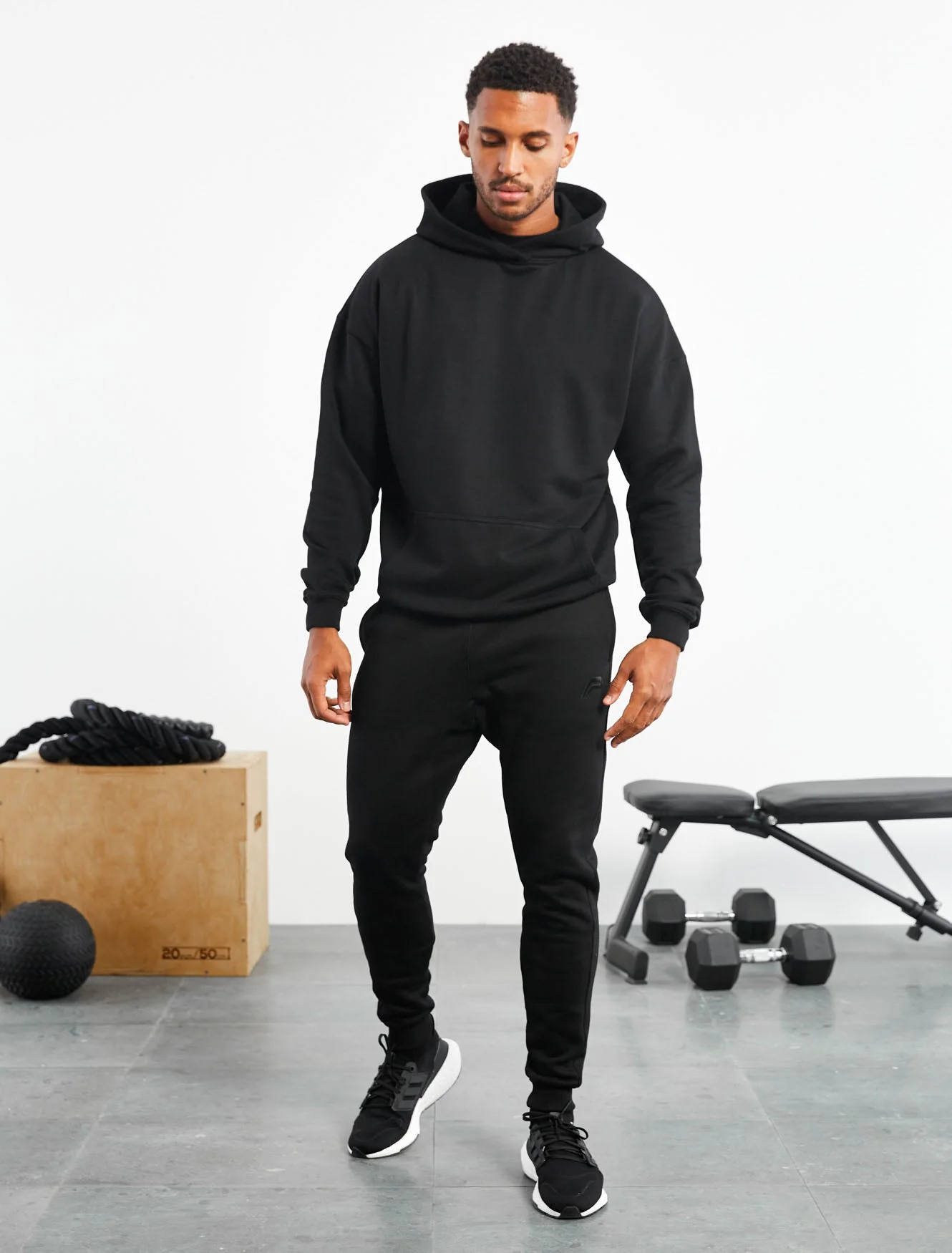 Oversized Hoodie - Black - Image 4