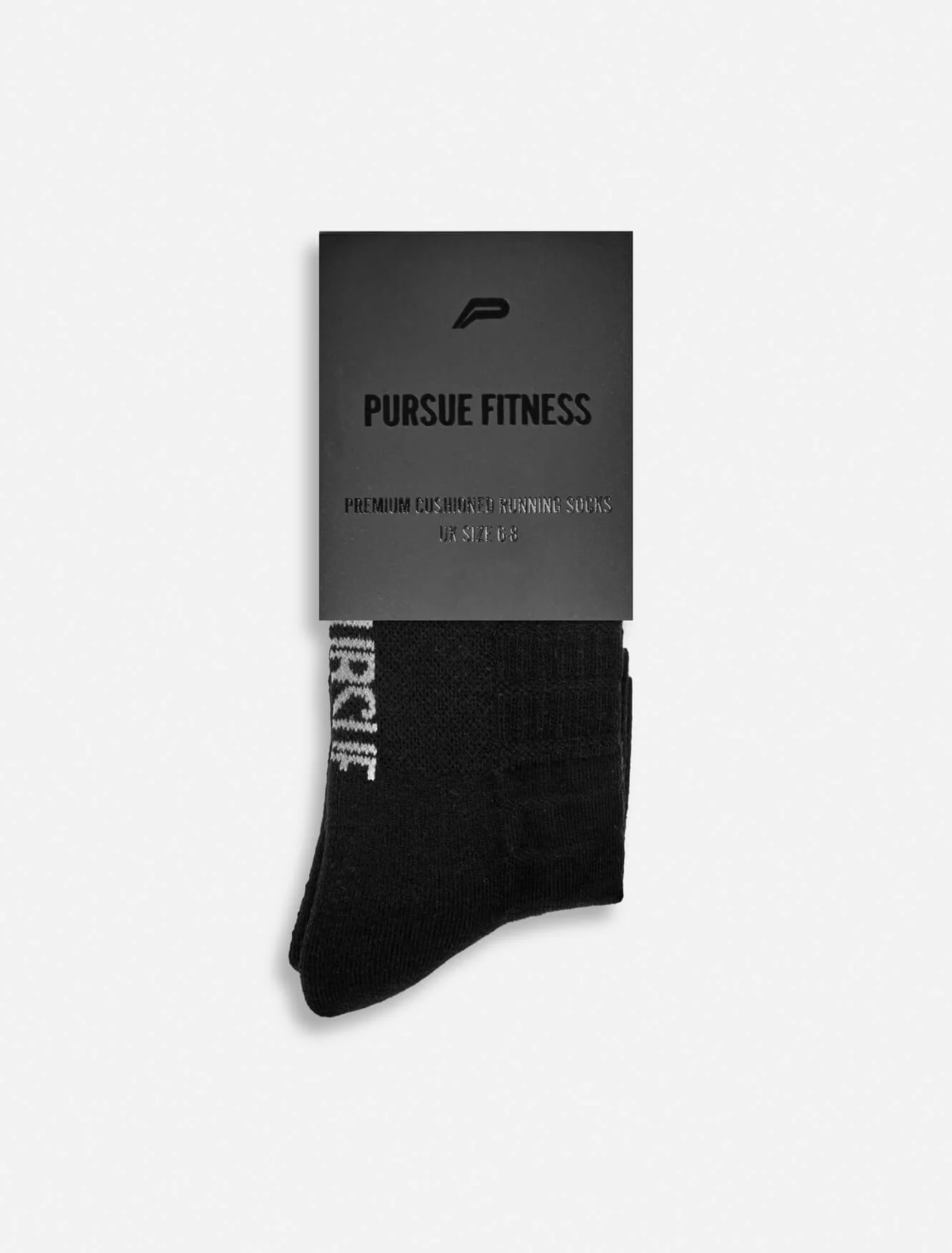 Premium Cushioned Running Socks - Black - Image 5