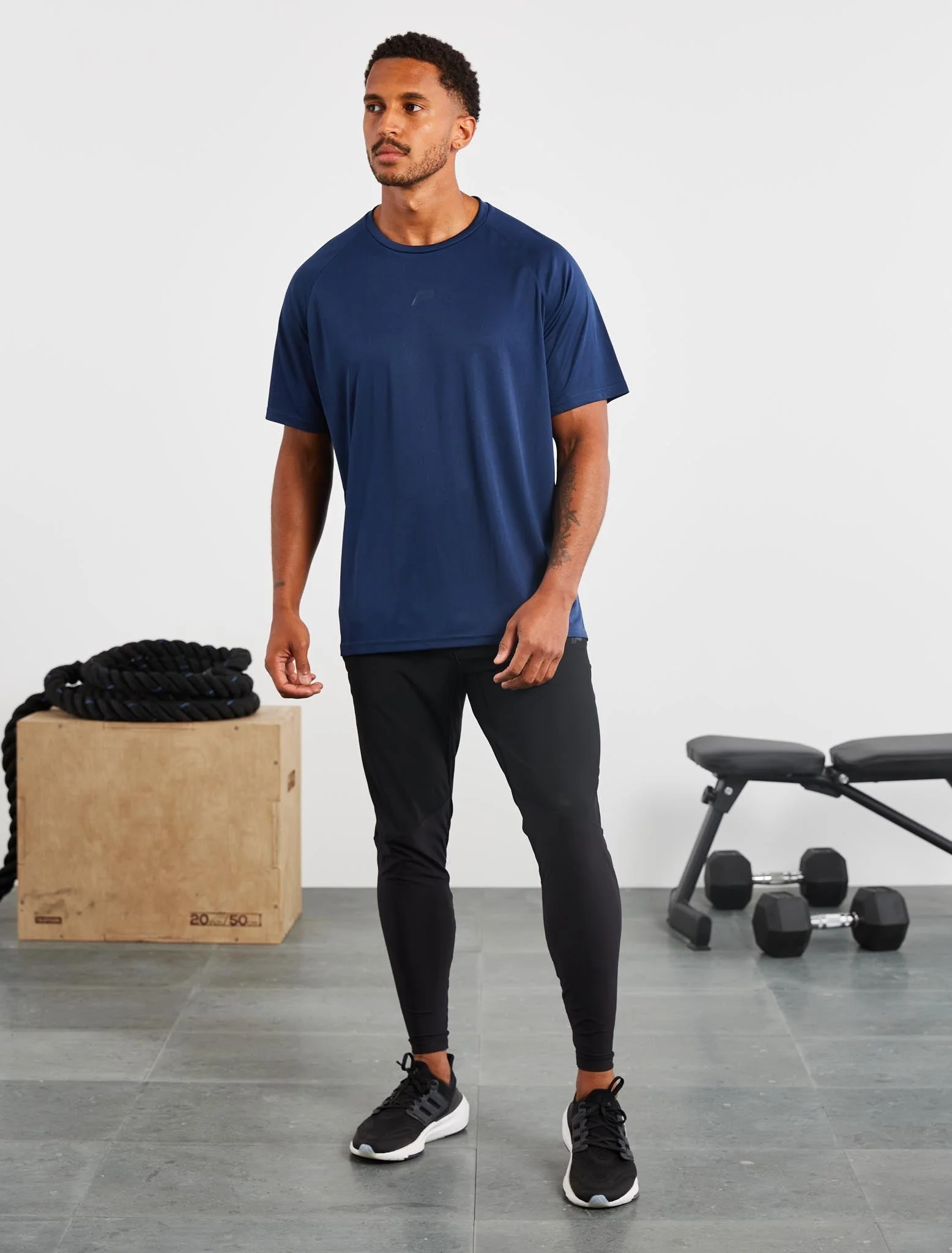 Relaxed Fit Training T-Shirt - Navy - Image 6