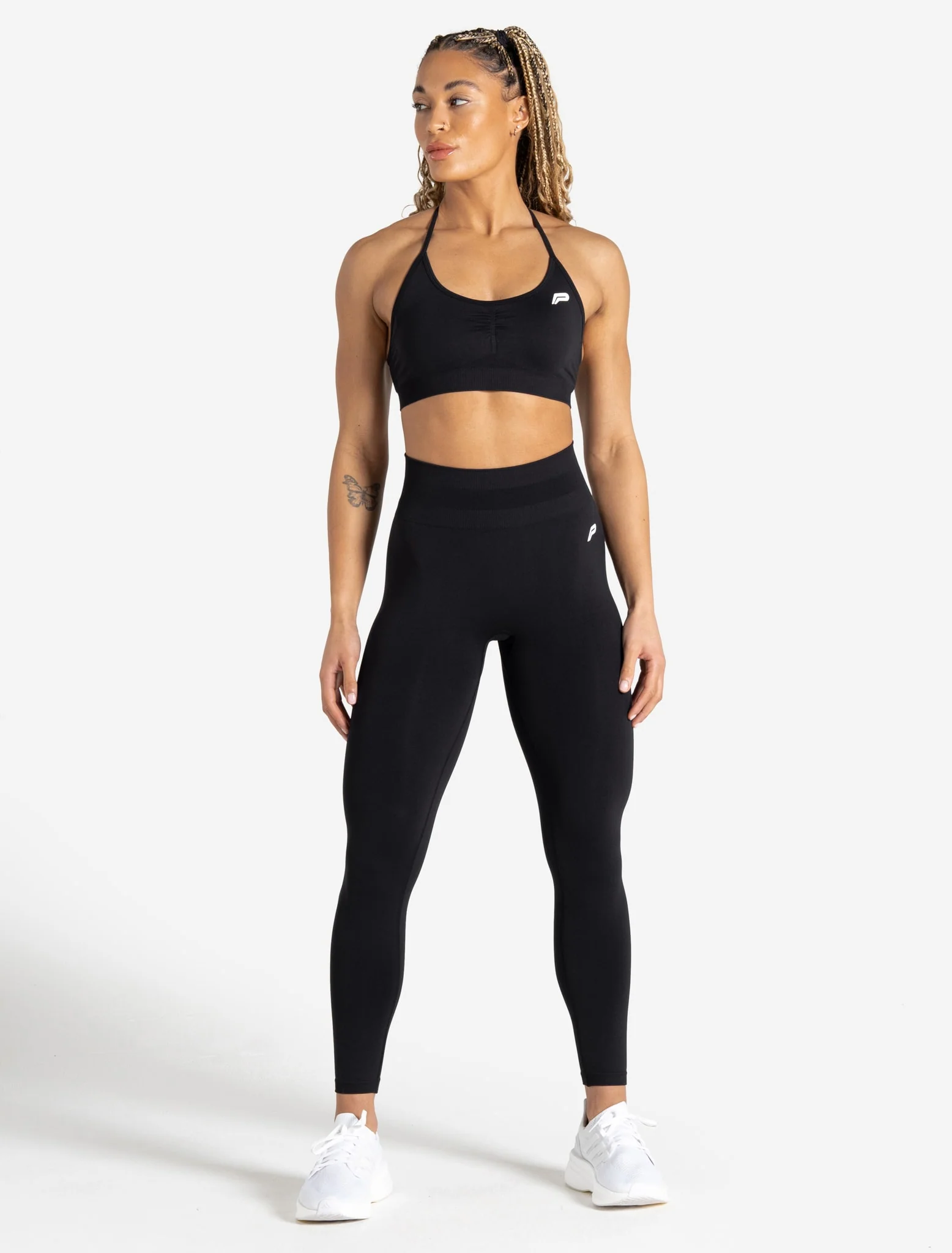 Scrunch Seamless Adjustable Sports Bra - Black - Image 5