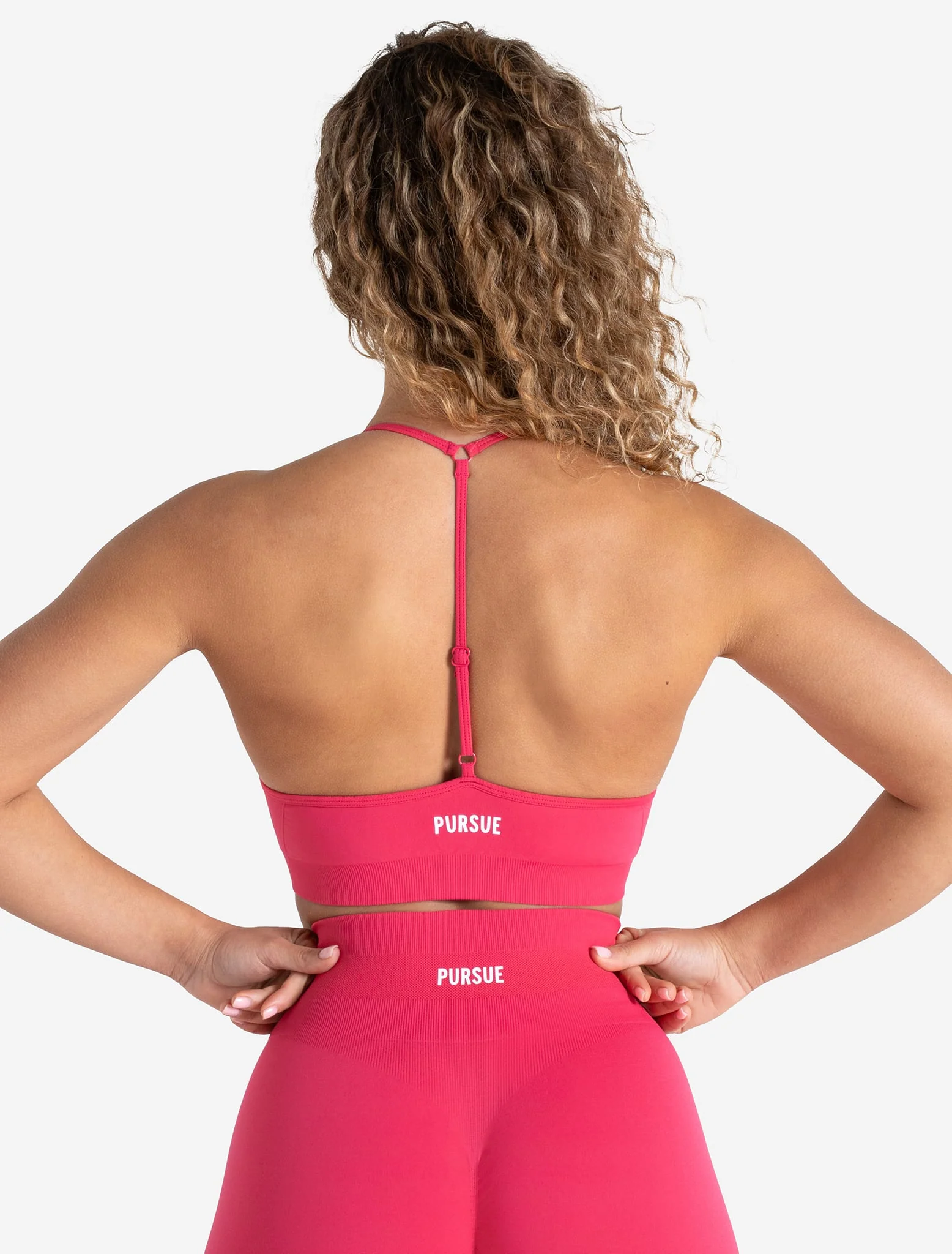 Scrunch Seamless Adjustable Sports Bra - Bubblegum Pink - Image 2