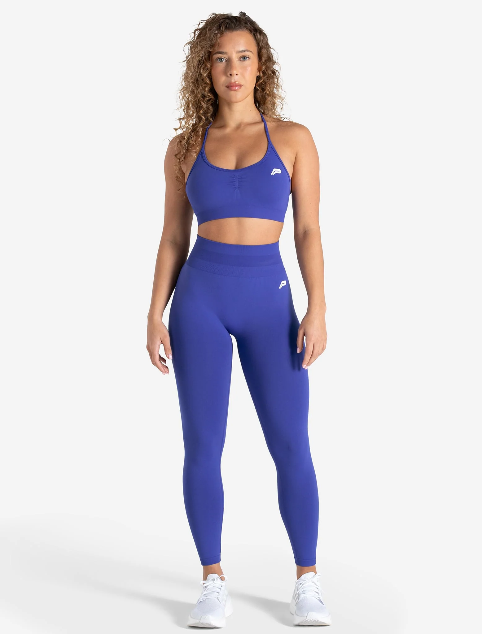 Scrunch Seamless Adjustable Sports Bra - Cobalt Blue - Image 5