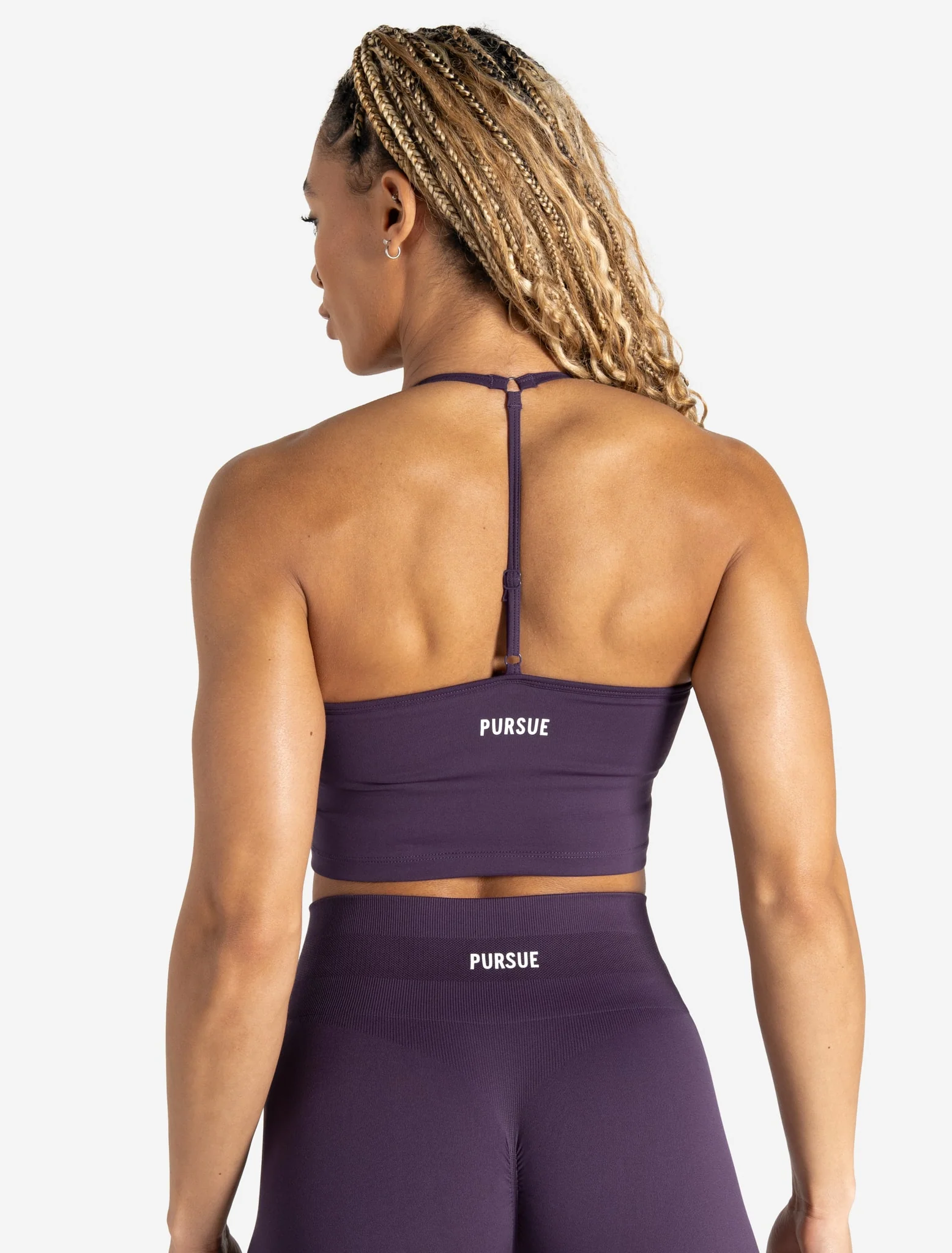 Scrunch Seamless Built-in Bra Tank - Blackberry - Image 2