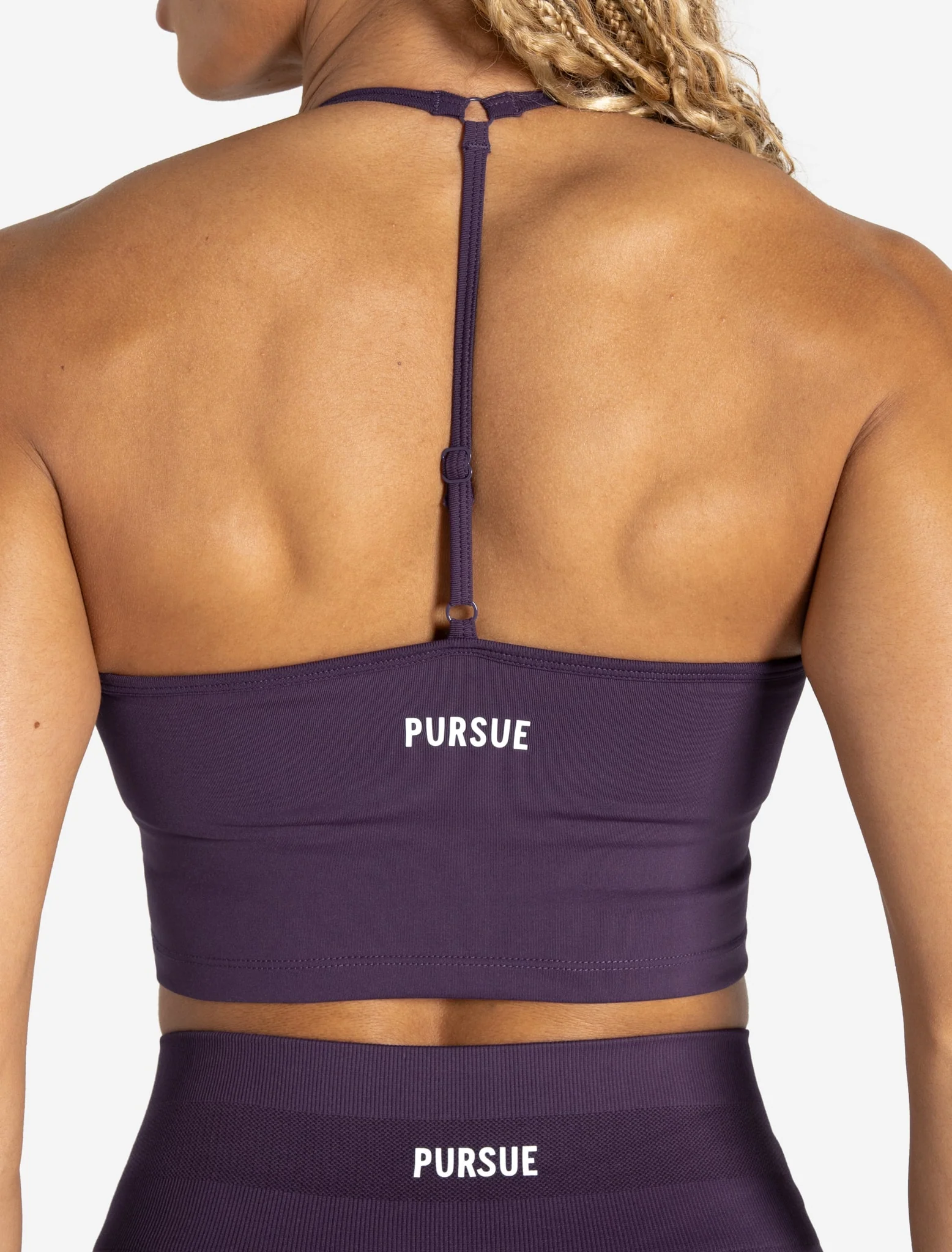 Scrunch Seamless Built-in Bra Tank - Blackberry - Image 3