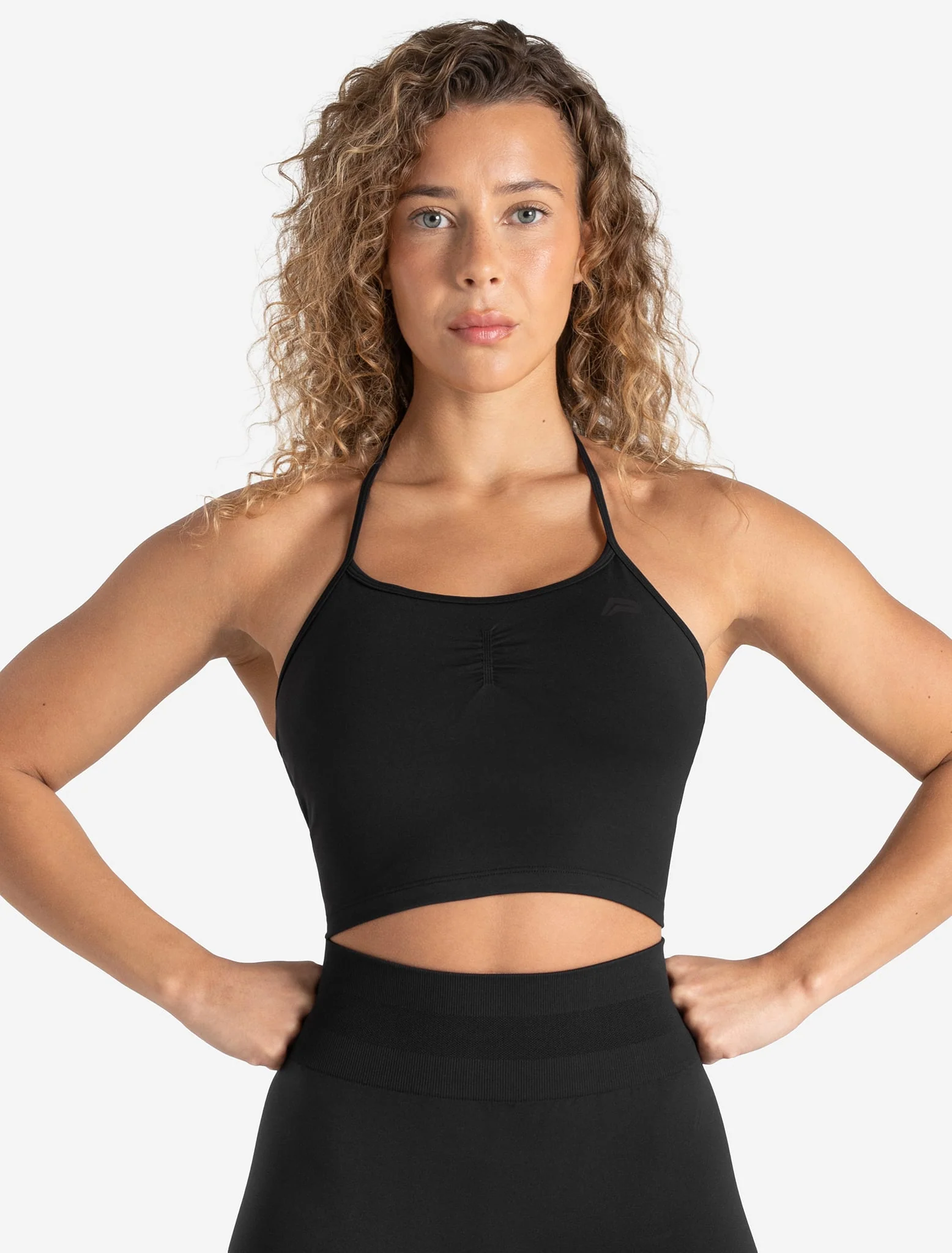 Scrunch Seamless Built-in Bra Tank - Blackout