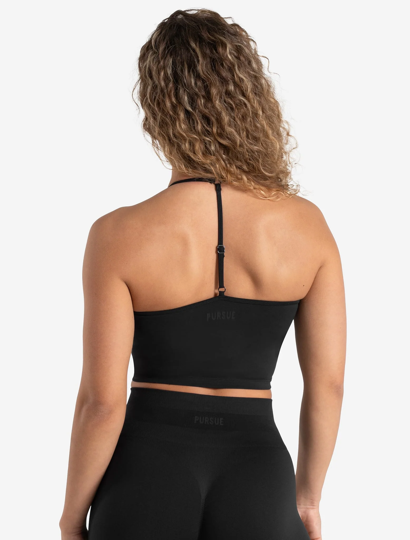 Scrunch Seamless Built-in Bra Tank - Blackout - Image 2