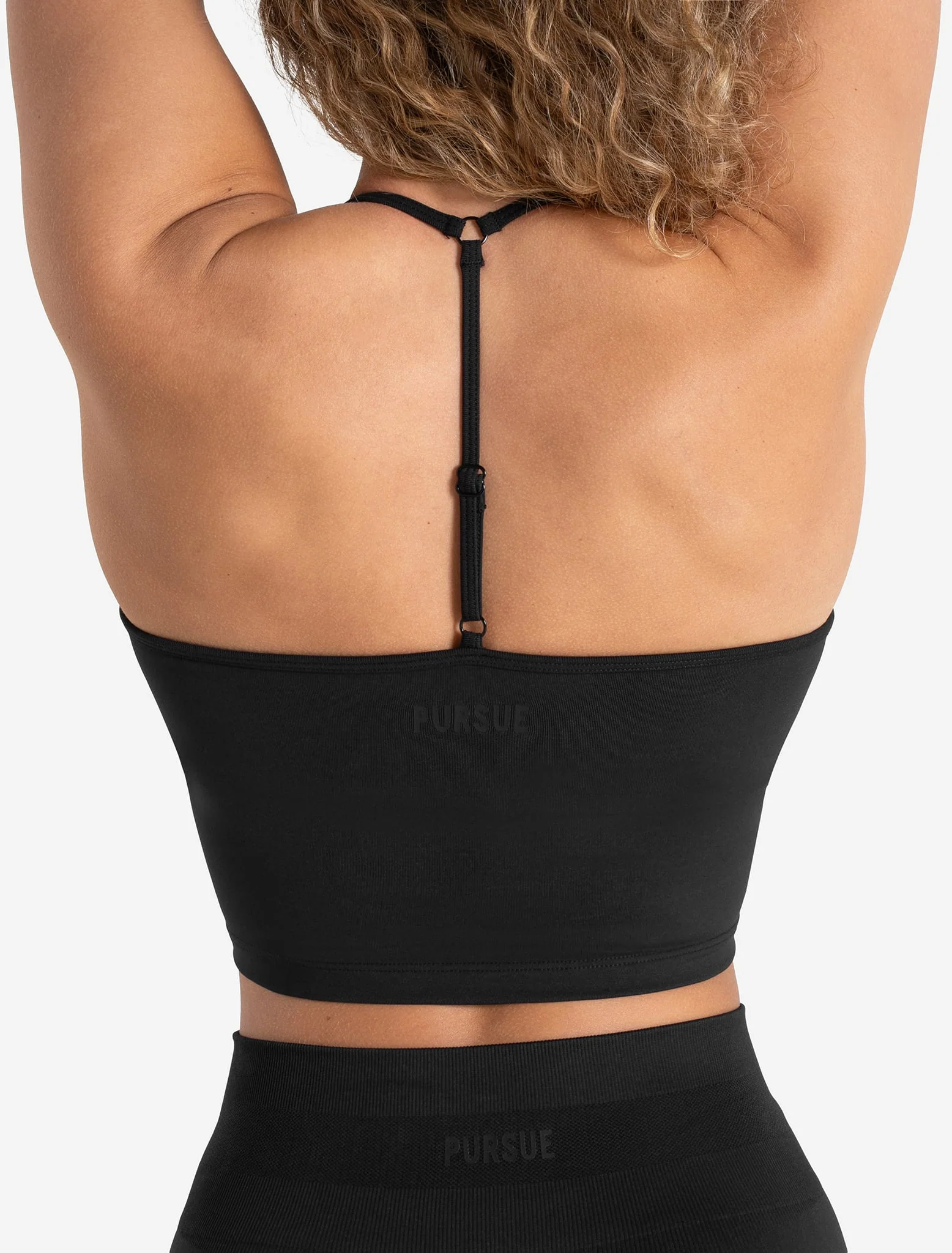 Scrunch Seamless Built-in Bra Tank - Blackout - Image 4