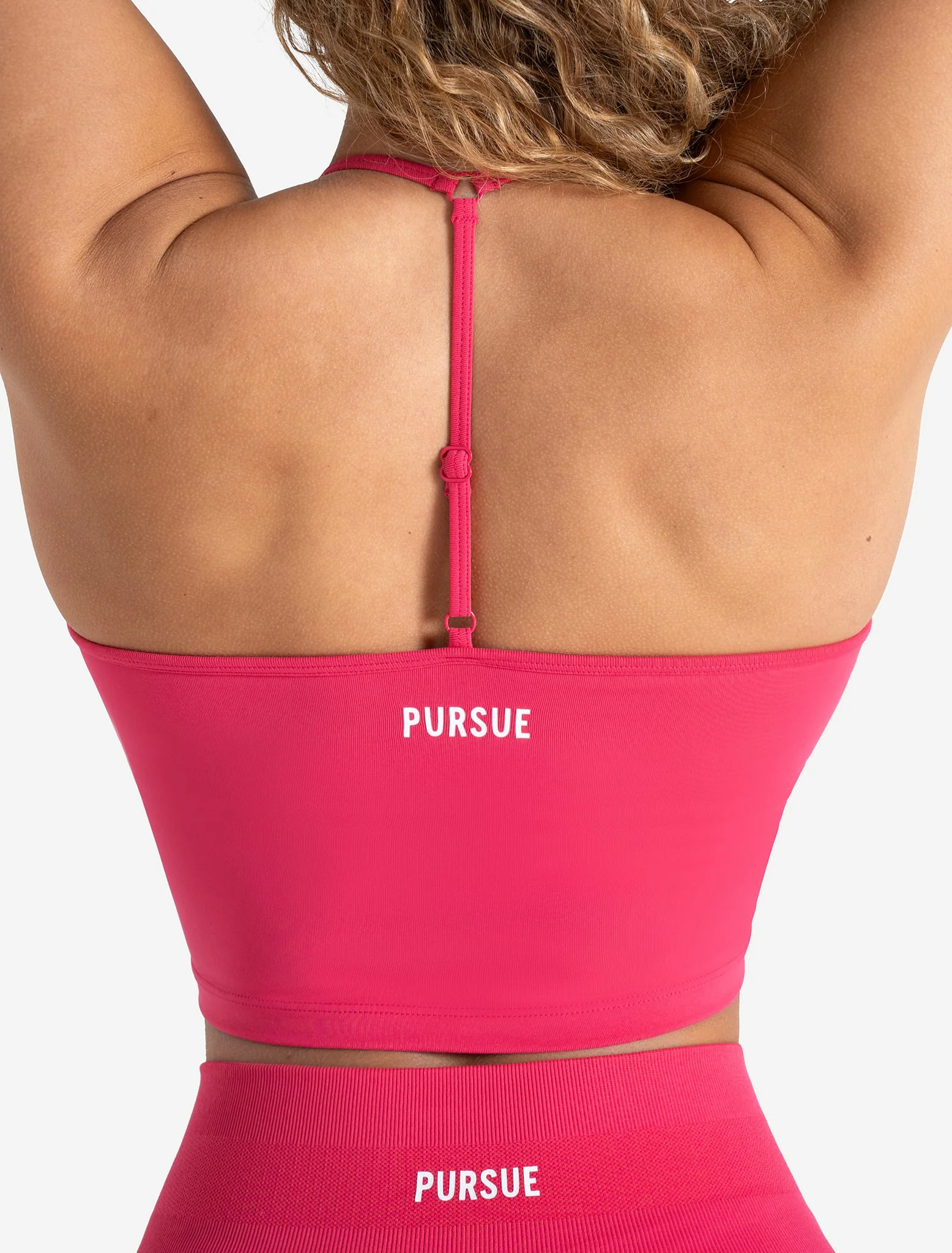 Scrunch Seamless Built-in Bra Tank - Bubblegum Pink - Image 4
