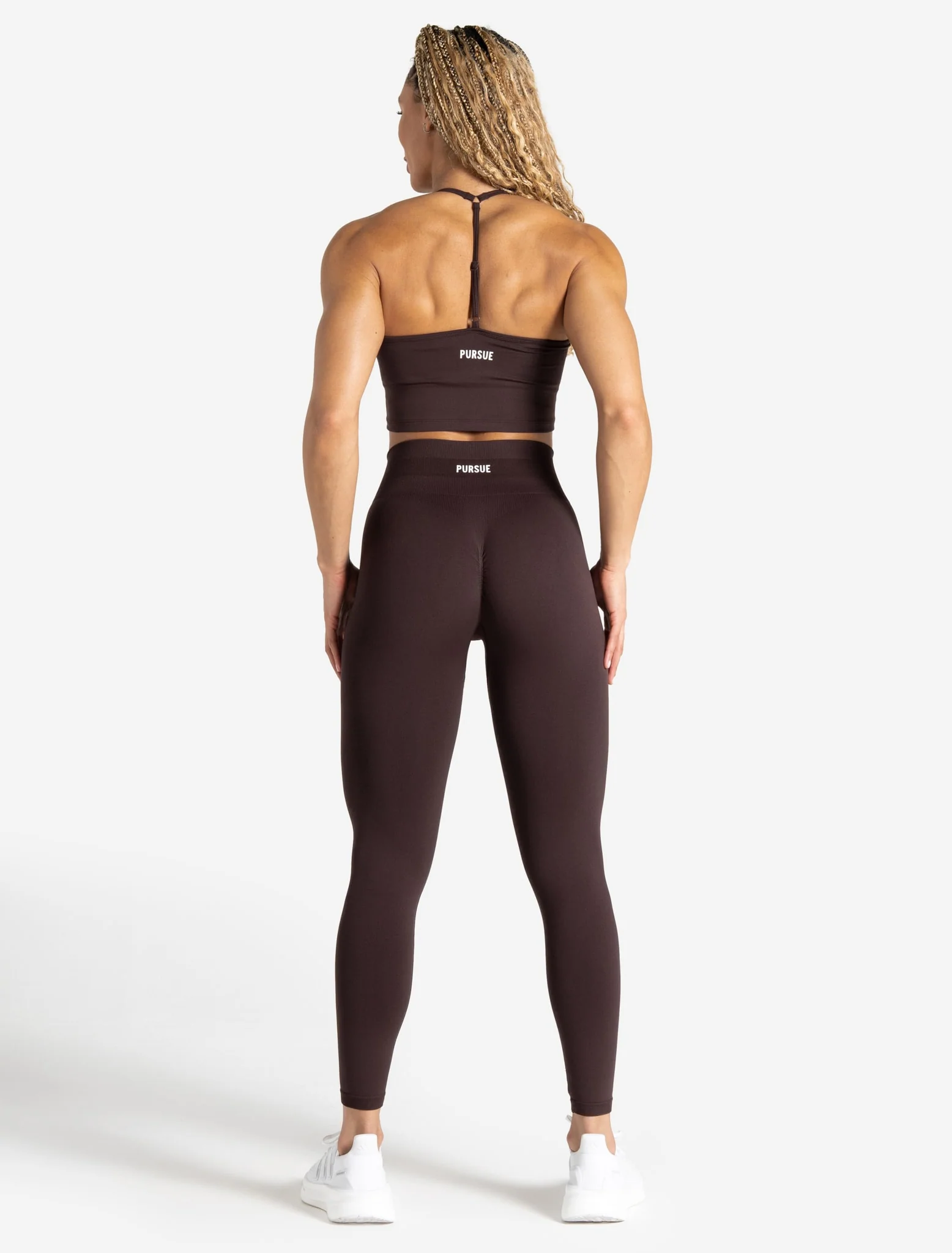 Scrunch Seamless Built-in Bra Tank - Chocolate Plum - Image 6