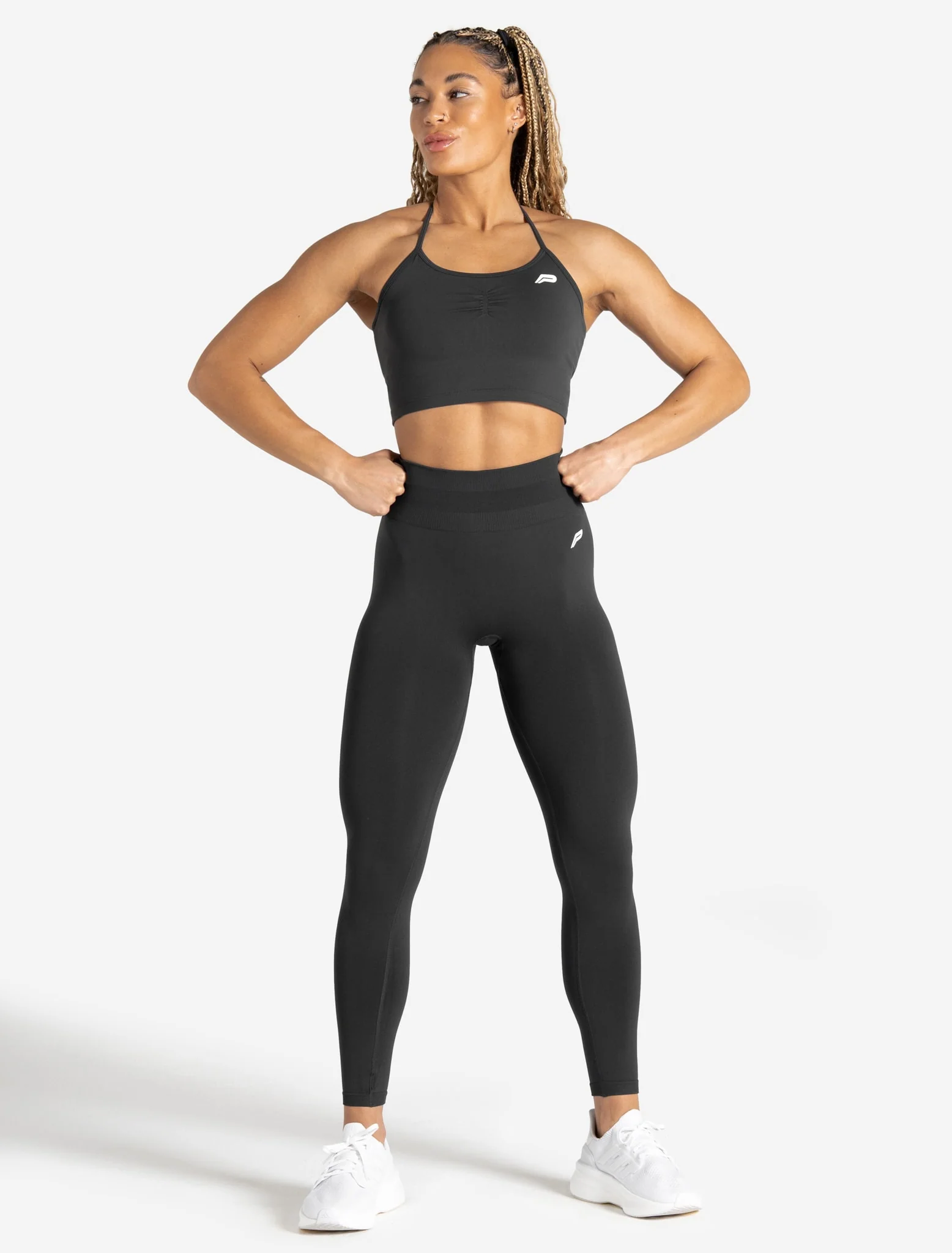 Scrunch Seamless Built-in Bra Tank - Woodland Grey - Image 5