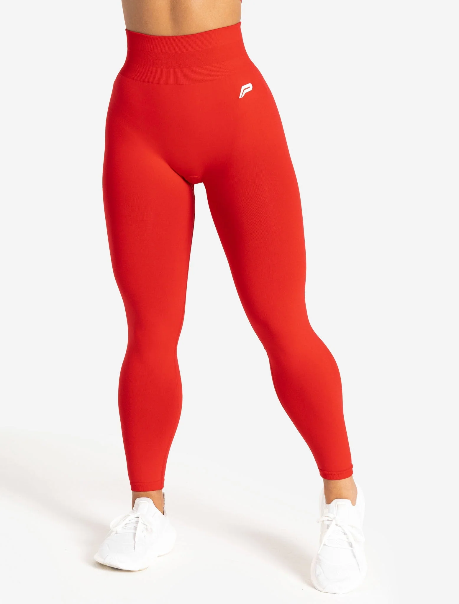 Scrunch Seamless Leggings - Candy Red - Image 5