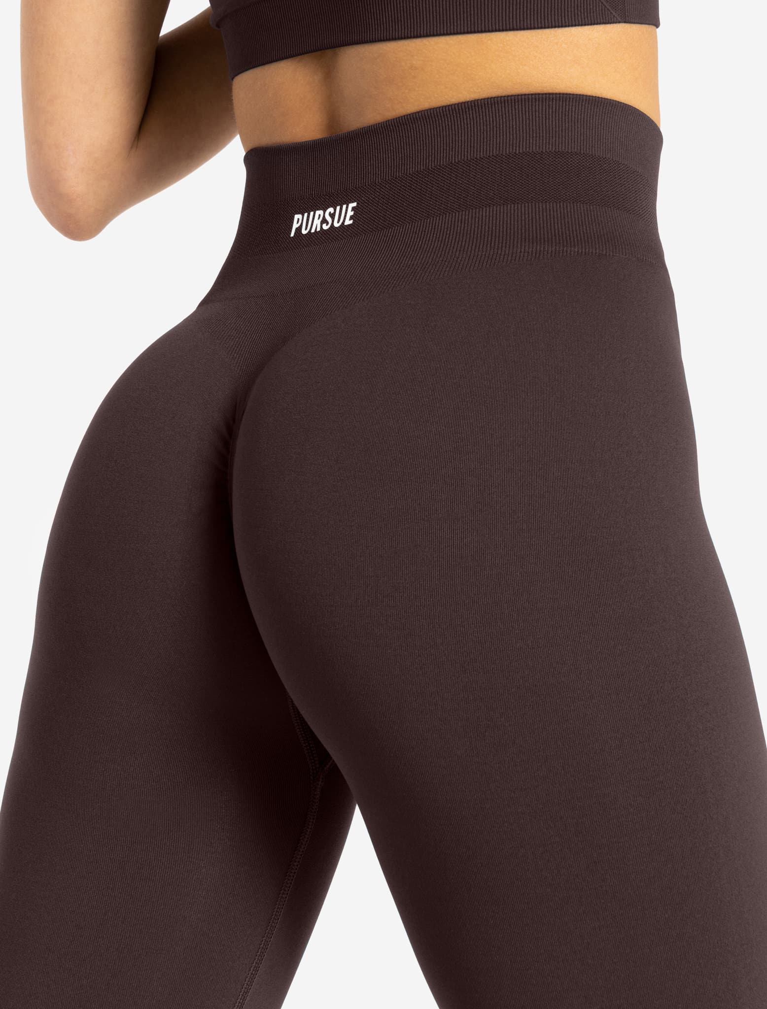 Scrunch Seamless Leggings - Chocolate Plum - Image 4
