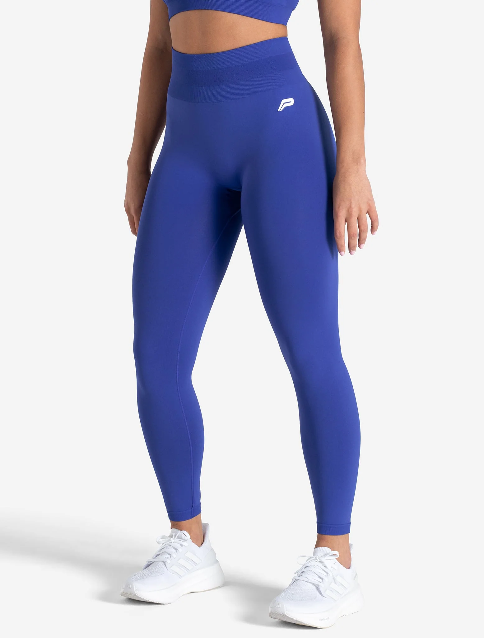 Scrunch Seamless Leggings - Cobalt Blue - Image 2