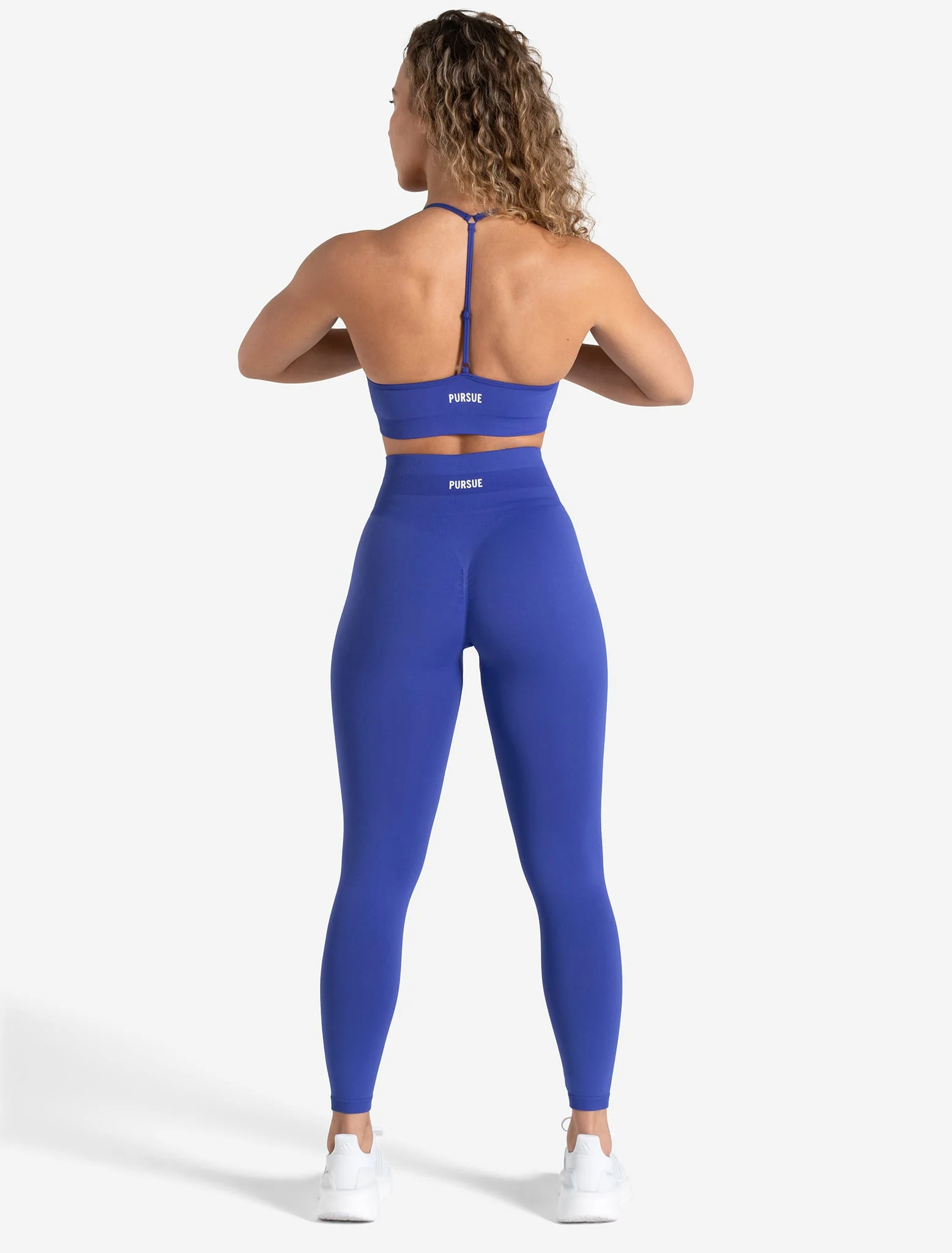 Scrunch Seamless Leggings - Cobalt Blue - Image 8