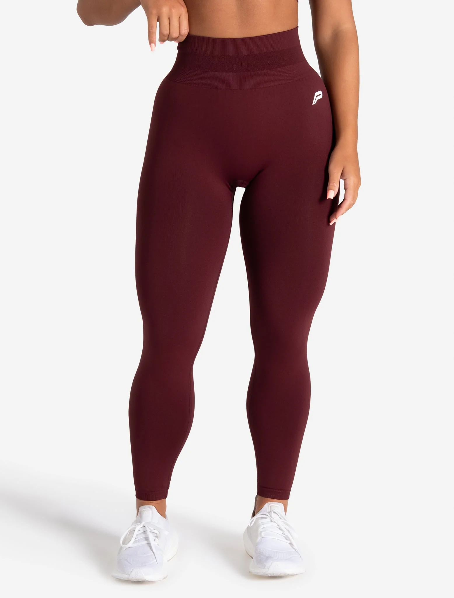 Scrunch Seamless Leggings - Dark Cherry - Image 2