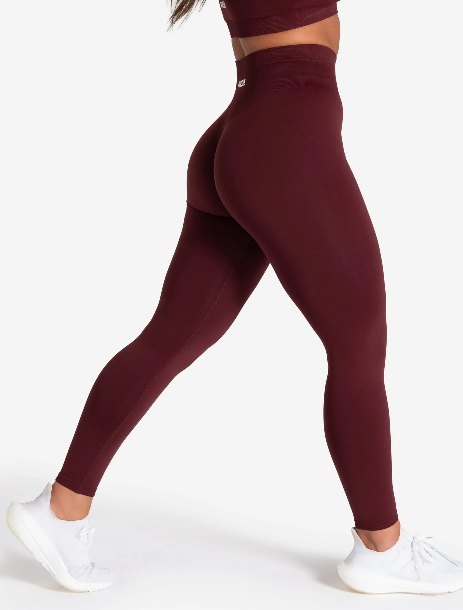 Scrunch Seamless Leggings - Dark Cherry - Image 5