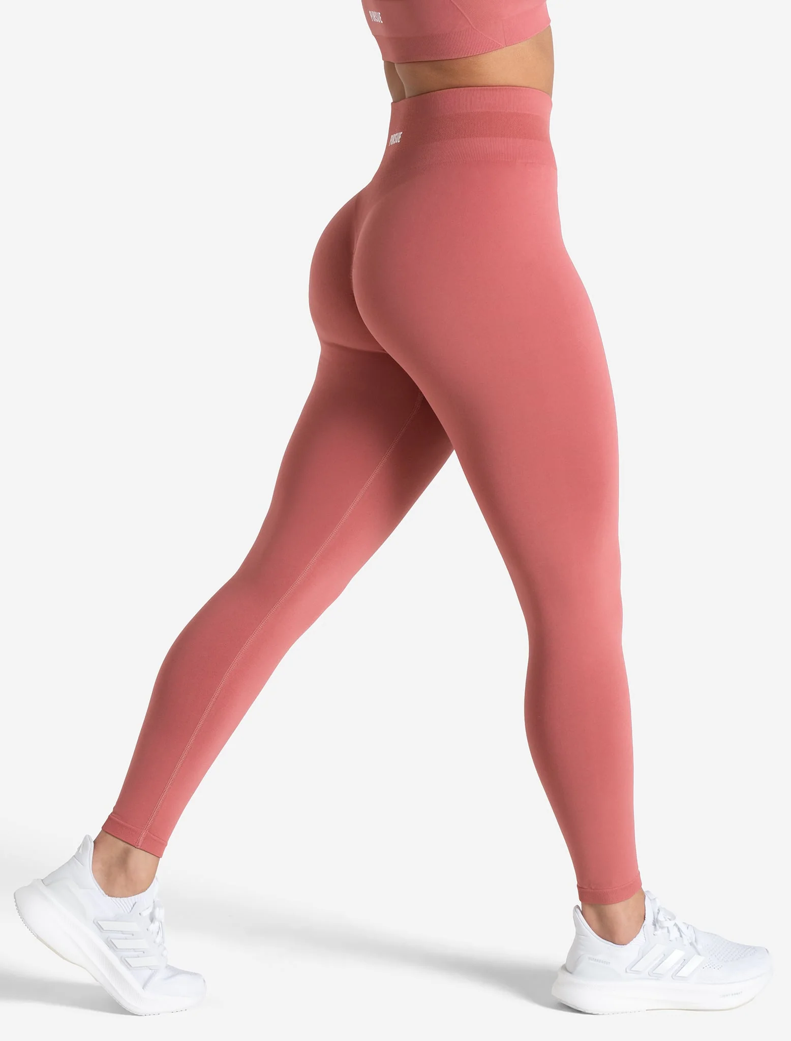 Scrunch Seamless Leggings - Peony Pink - Image 5