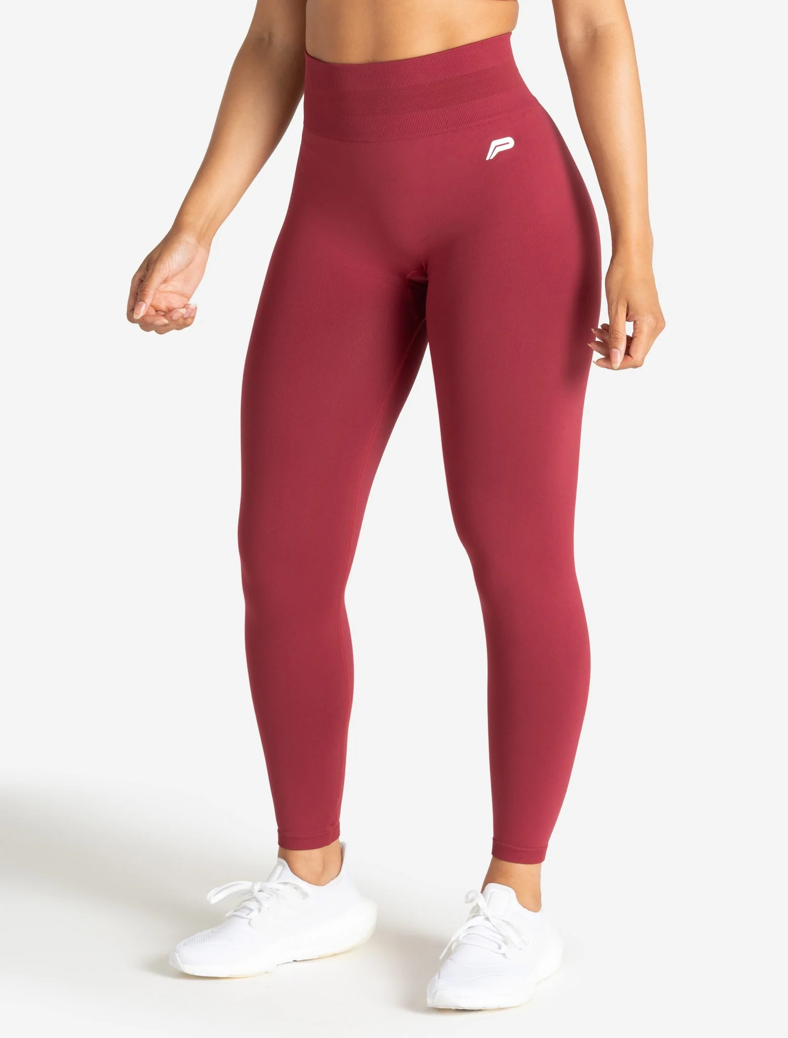 Scrunch Seamless Leggings - Raspberry - Image 2