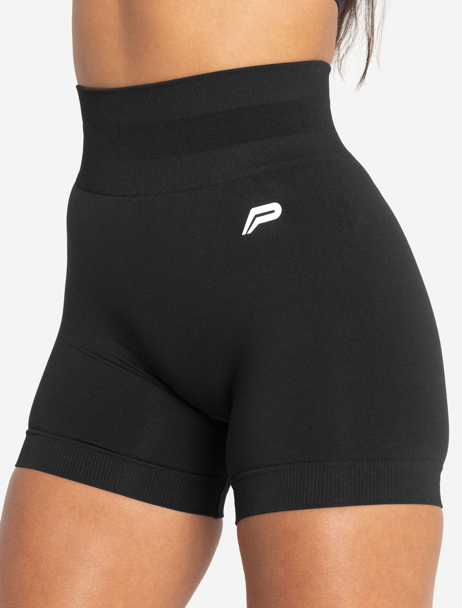 Scrunch Seamless Shorts - Black - Image 2