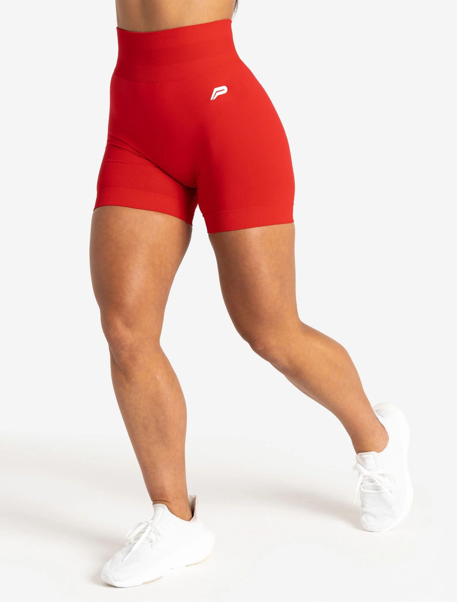 Scrunch Seamless Shorts - Candy Red - Image 7